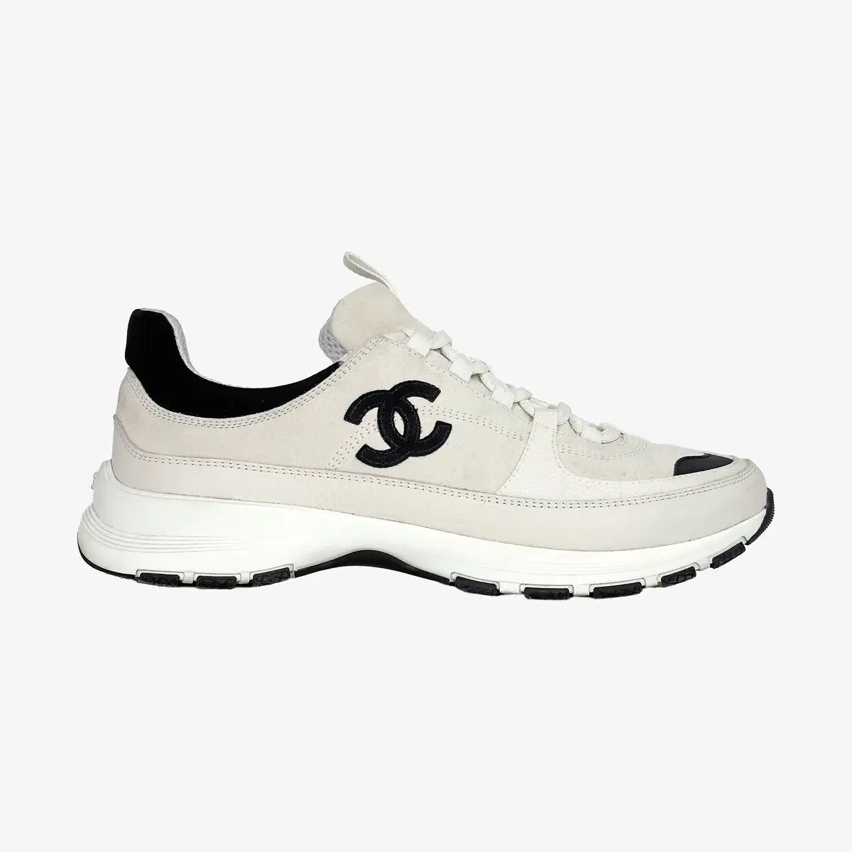 42 CHANEL G47011 CCロゴ スニーカー 白 0B206JC5