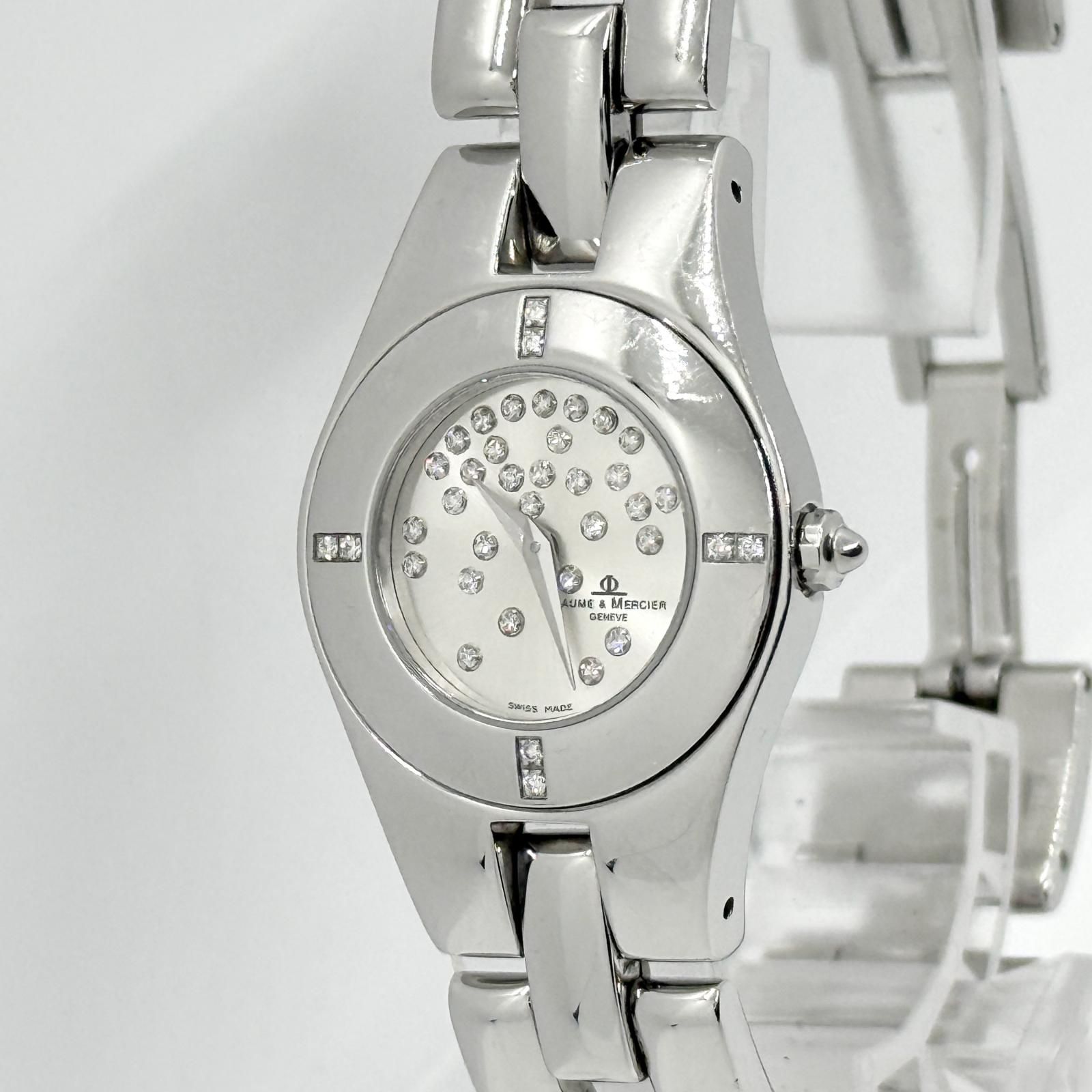 Baume & Mercier ボーム＆メルシェ GENEVE 3706883 シルバー QZ レディース 腕時計 稼働品