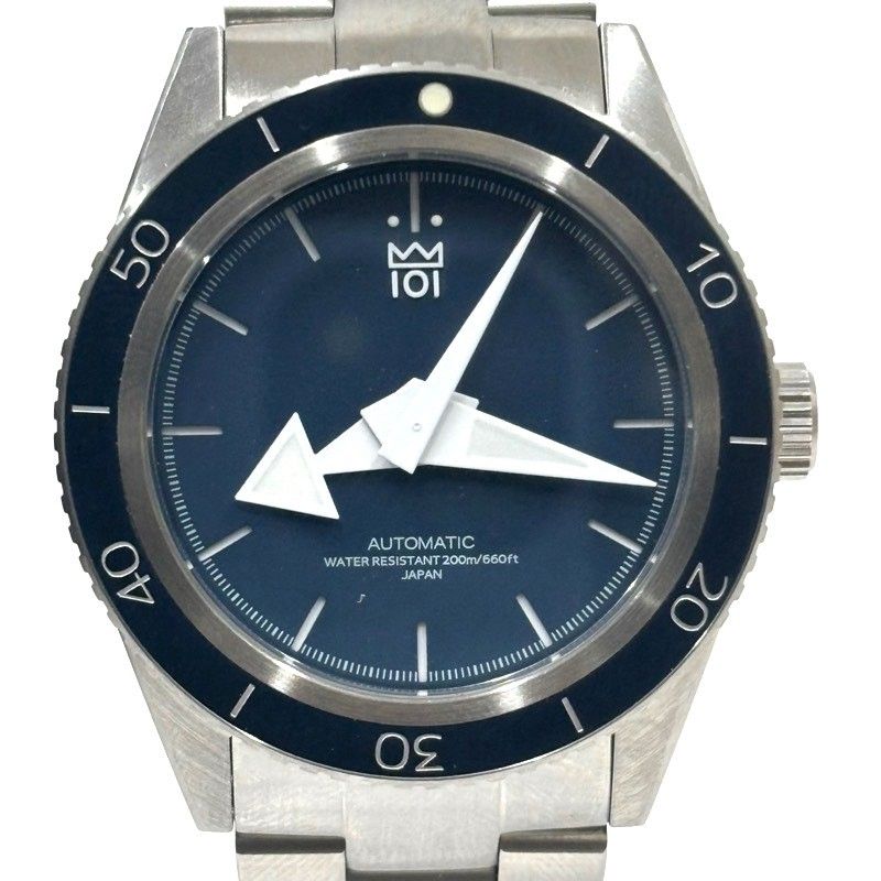 HYAKUICHI ヒャクイチ Divers Watch HYAKUICHI-010 腕時計メンズ 自動巻き ブルー文字盤 動作品 【中古】 52605K275