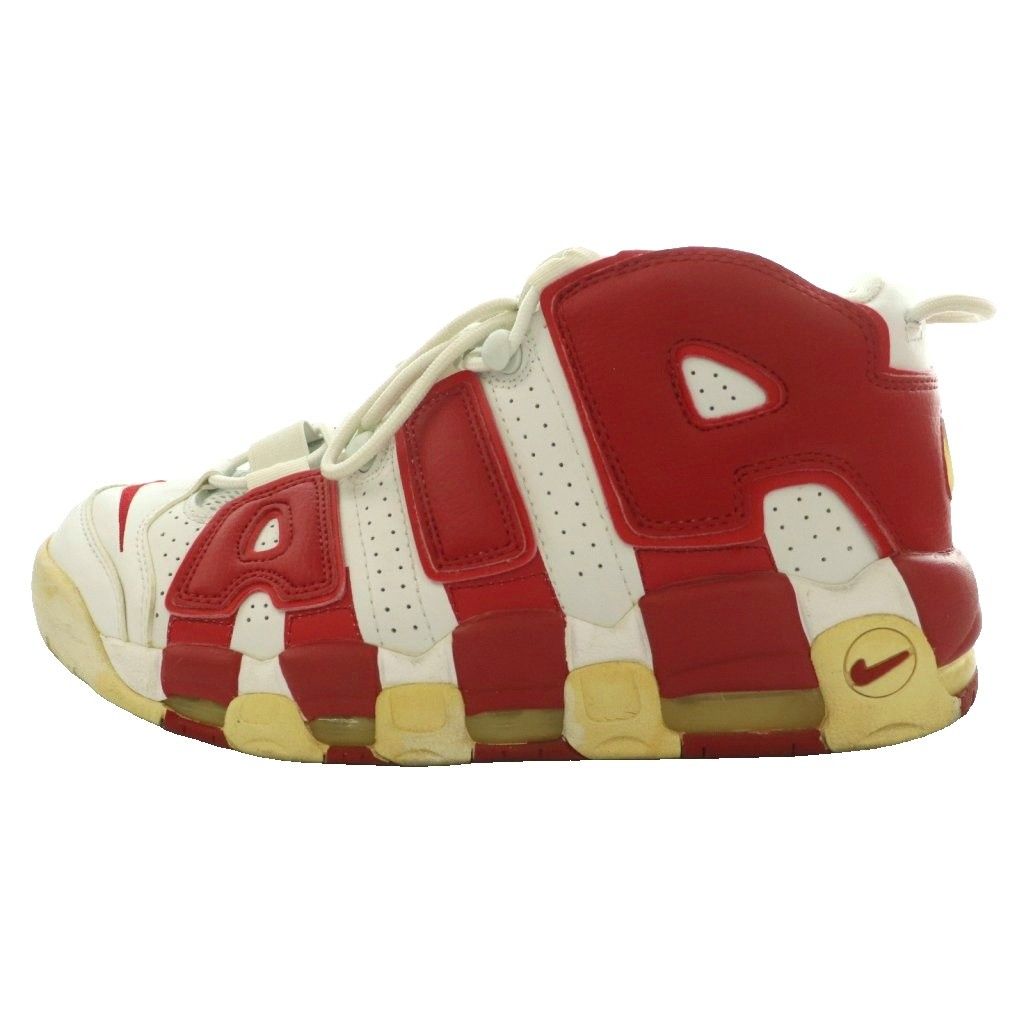 ナイキ NIKE エア モア アップテンポ バーシティレッド Air More Uptempo Varsity Red スニーカー US9 27cm 赤 レッド白 ホワイト 414962-100 /SS ■OS ■GY