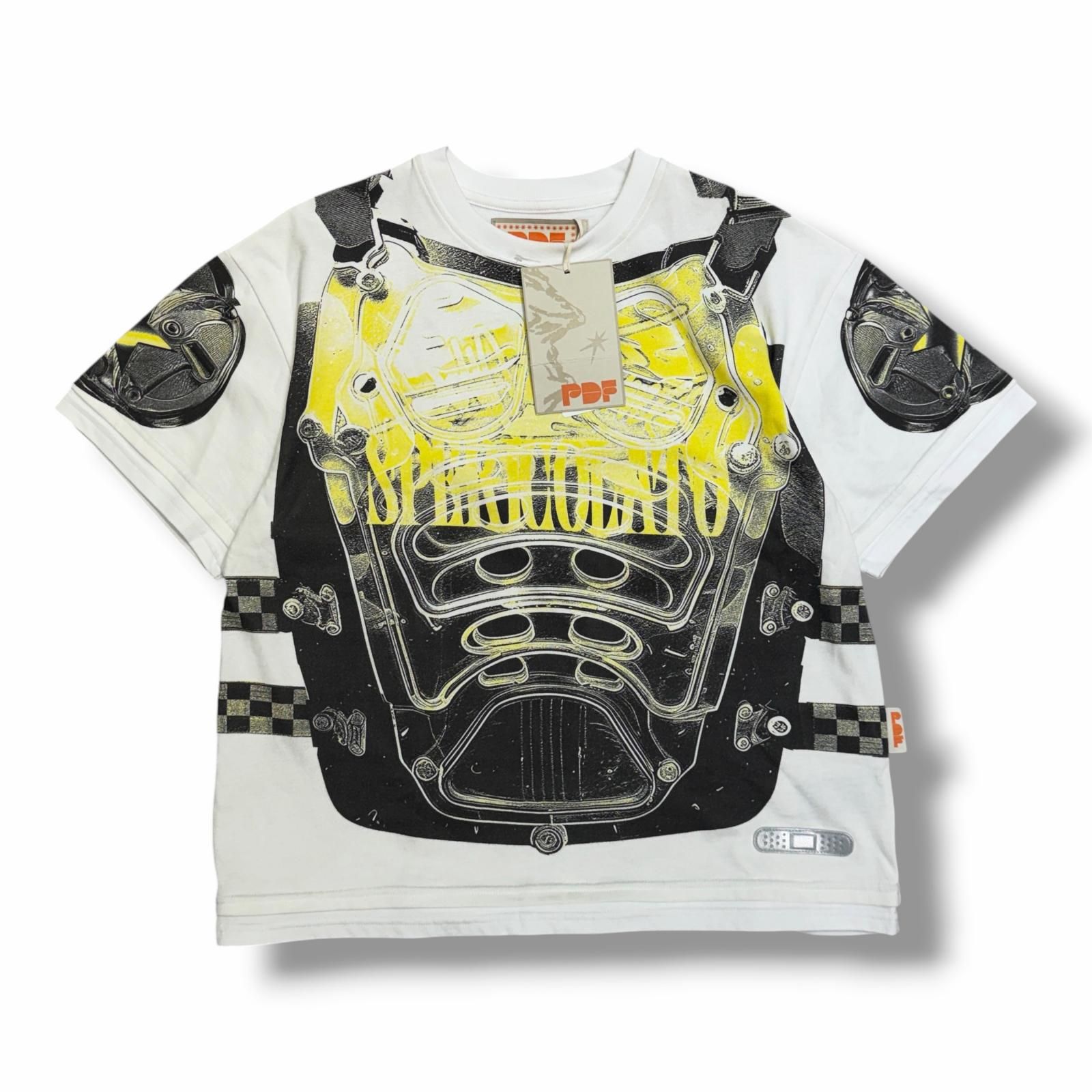参考上代69600円 PDF プリントTシャツ Tシャツ ピーディーエフ DFM54009TJ101PX ホワイト M （18800M） 14,454円