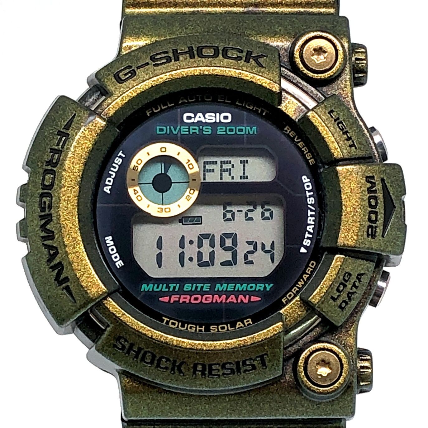 ★美品★フロッグマン ゴールドディフェンダー マジョーラ G-SHOCK G-SHOCK ジーショック GW-200GM-9 フロッグマン ゴールド