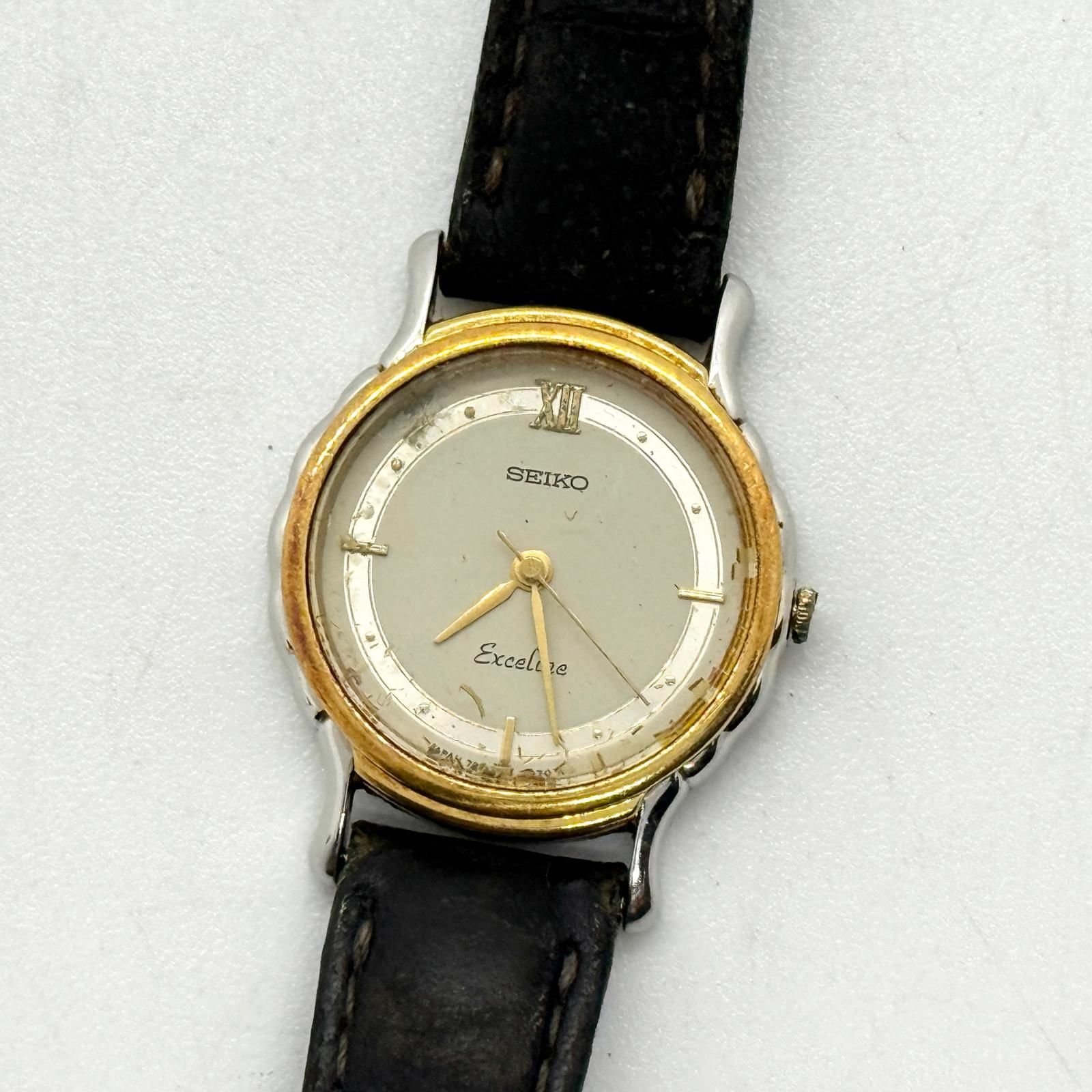 SEIKO セイコー EXCELINE エクセリーヌ シルバー QZ レディース 7321