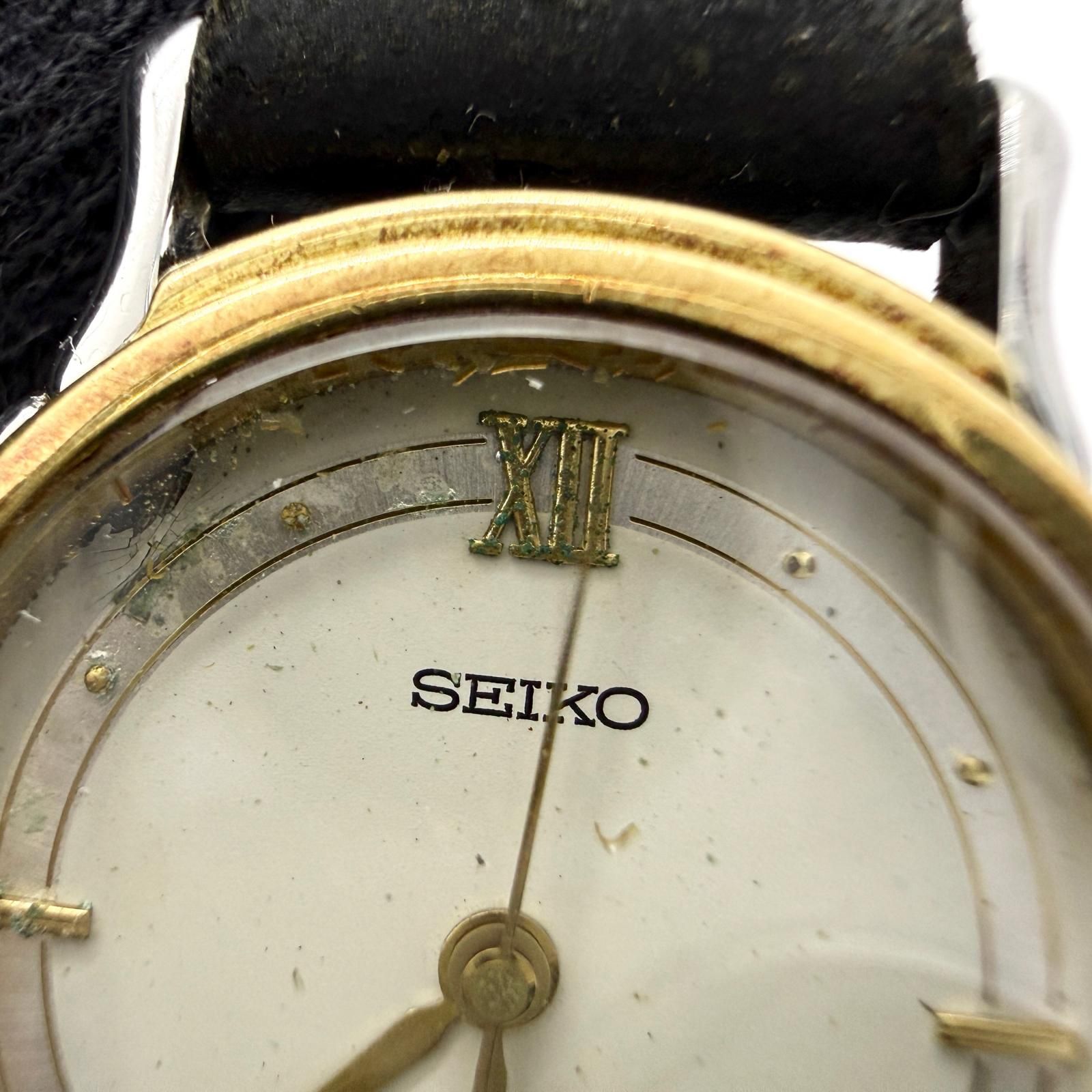 SEIKO セイコー EXCELINE エクセリーヌ シルバー QZ レディース 7321 