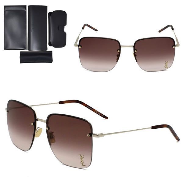 サンローラン サングラス SAINT LAURENT SL 312 M 008 サングラス SL312M-008 ノーズパット ゴールド ハバナ ブラウングラデーション ユニセックス