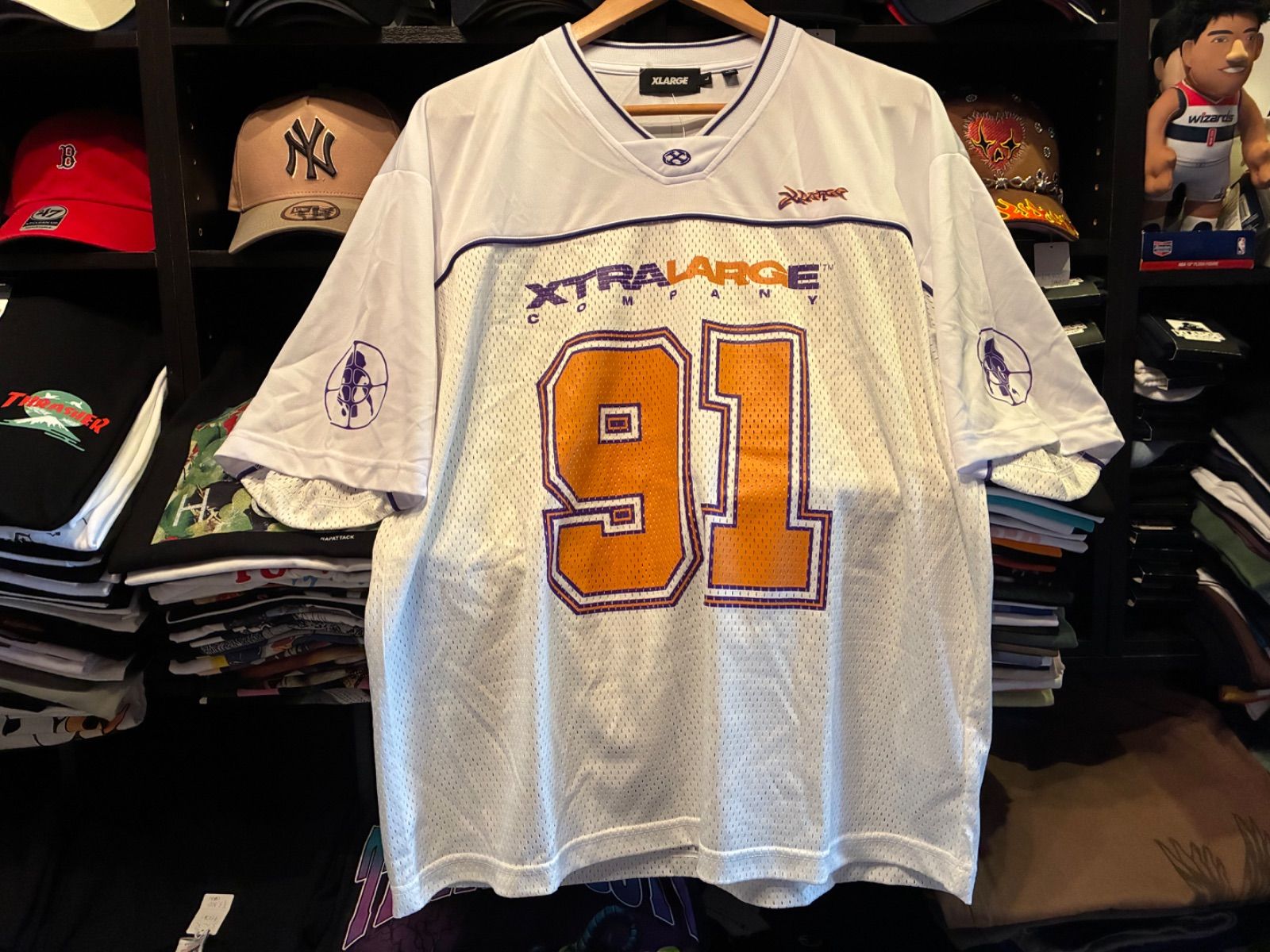 XLARGE XTRA FOOTBALL JERSEY WHITE Lサイズ ¥8800 ＋ 送料¥550