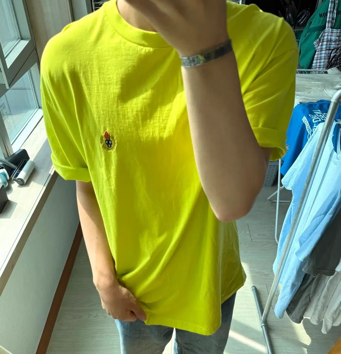 HERITAGE FLOSS ライム 半袖 Tシャツ