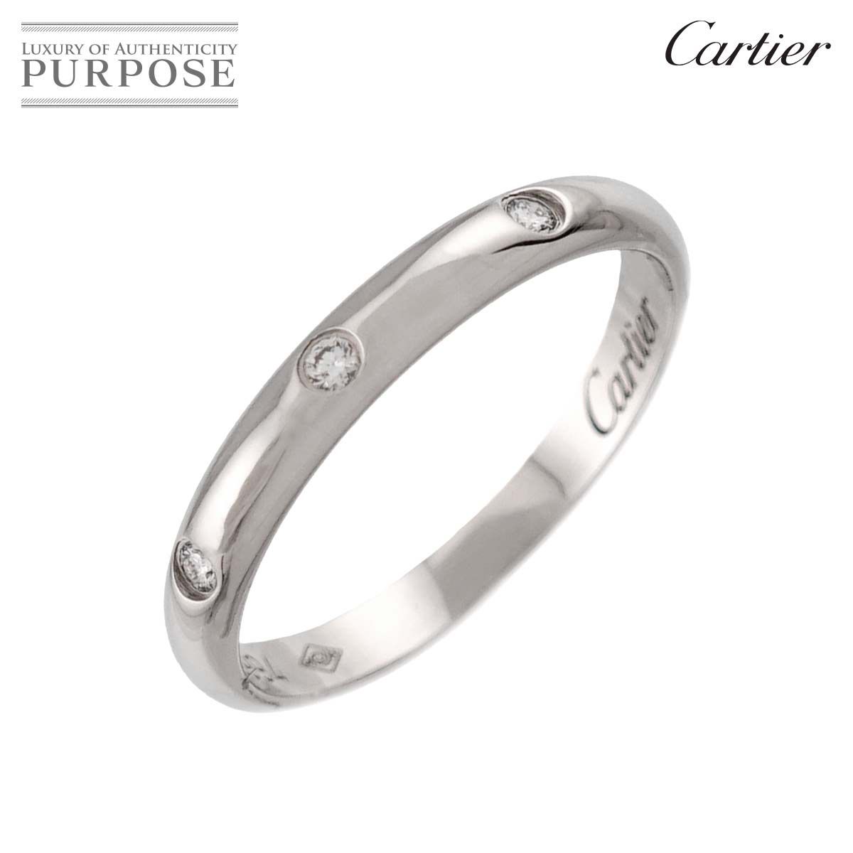 カルティエ Cartier 1895 クラシック #50 リング ダイヤ 3P Pt プラチナ 指輪 Classic Diamond Ring 90328239