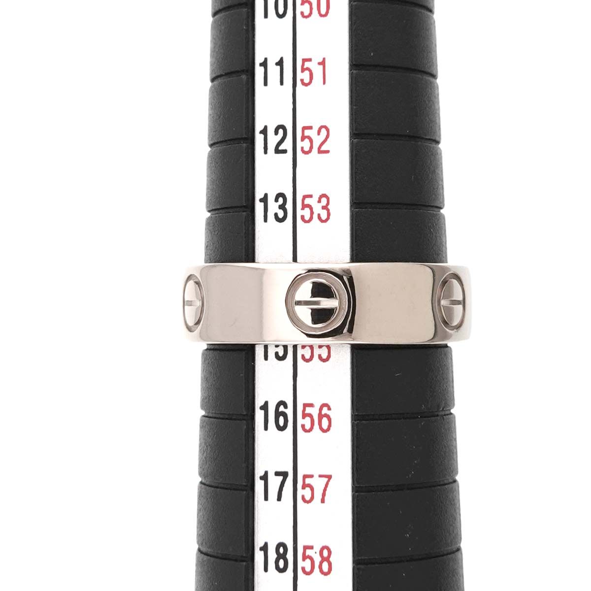 カルティエ Cartier ラブ #55 リング K18 WG ホワイトゴールド 750