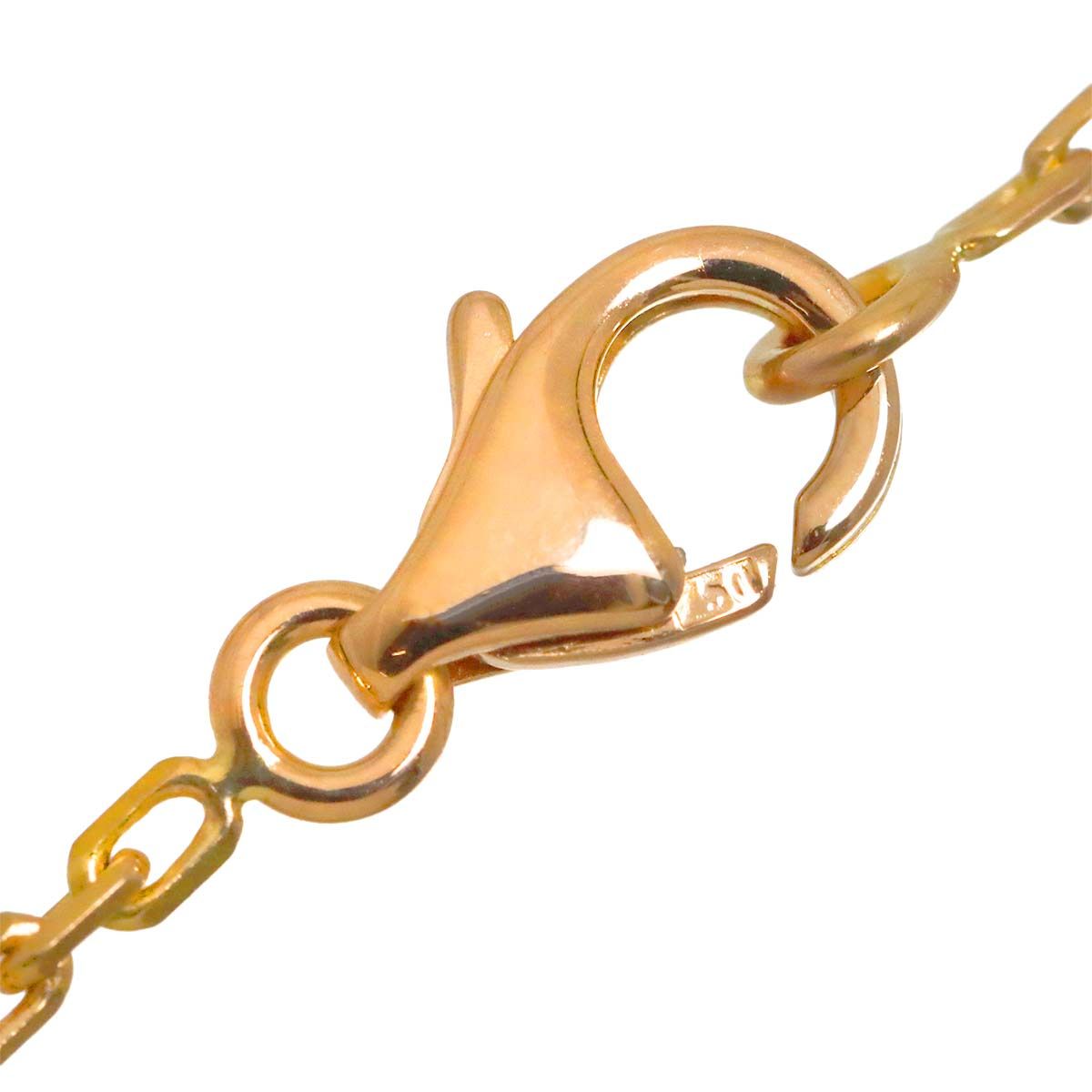 カルティエ Cartier ラウンド トリニティ ネックレス 41cm K18 YG WG 