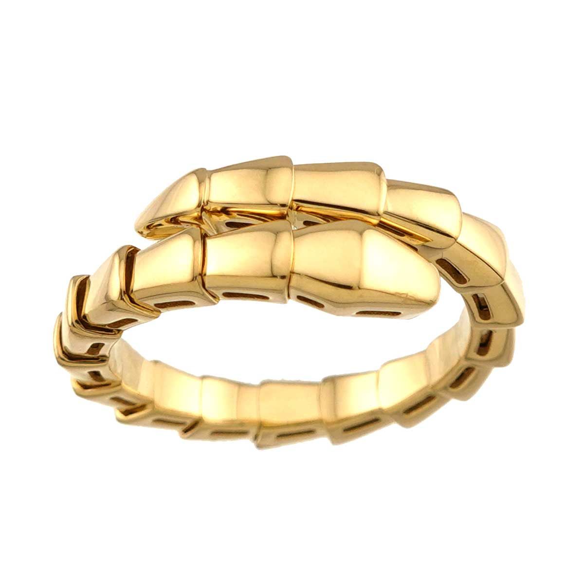 ブルガリ BVLGARI セルペンティ ヴァイパー #XL リング K18 YG 