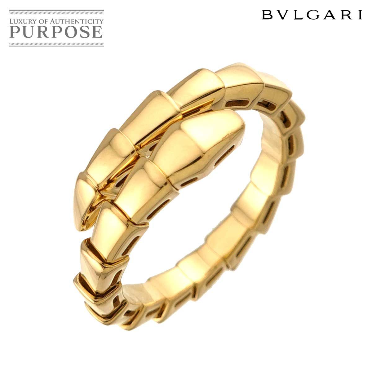 ブルガリ BVLGARI セルペンティ ヴァイパー #XL リング K18 YG