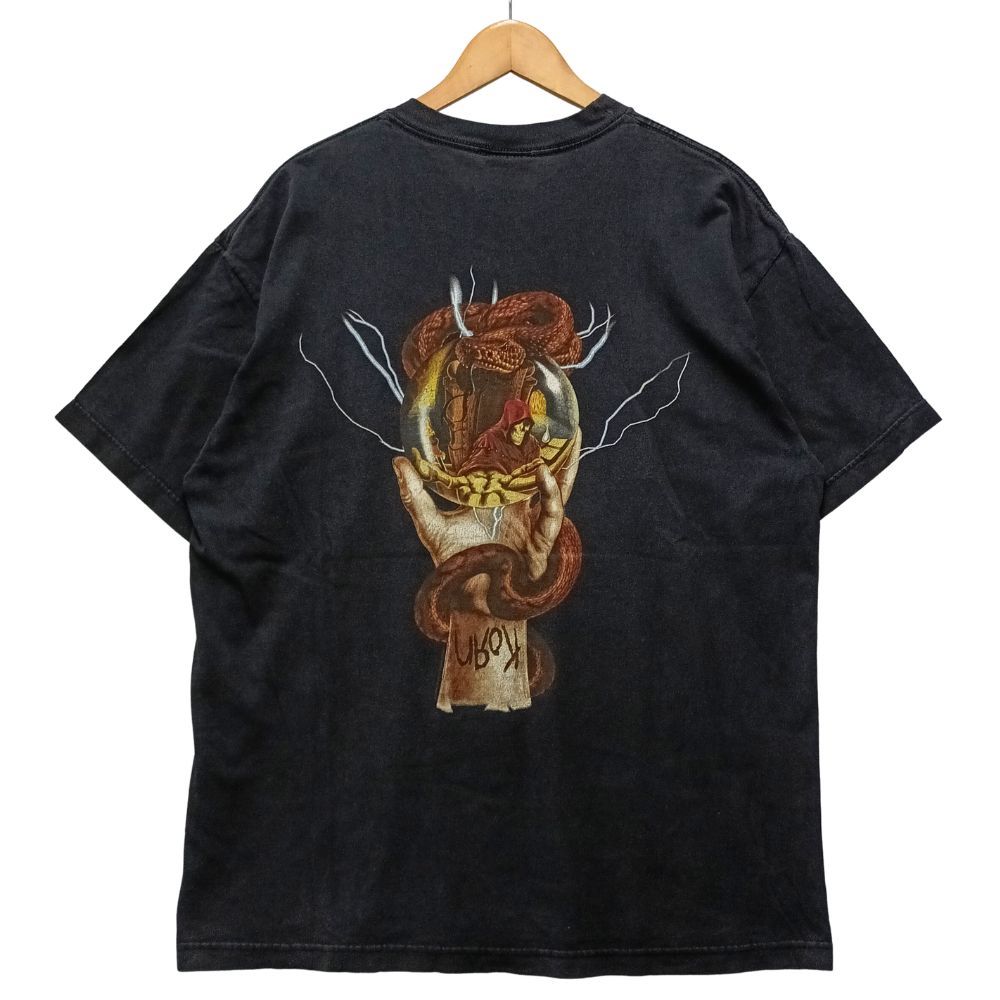 KORN コーン 00s ヴィンテージ バンド プリント 半袖Tシャツ ブラック