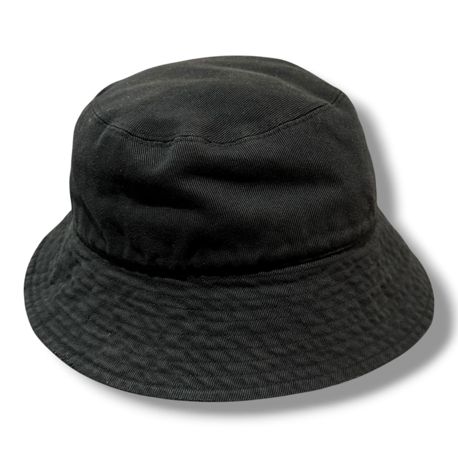 BALENCIAGA ダメージ ロゴ バケットハット ハット バレンシアガ 719120 ブラック L （18693M）