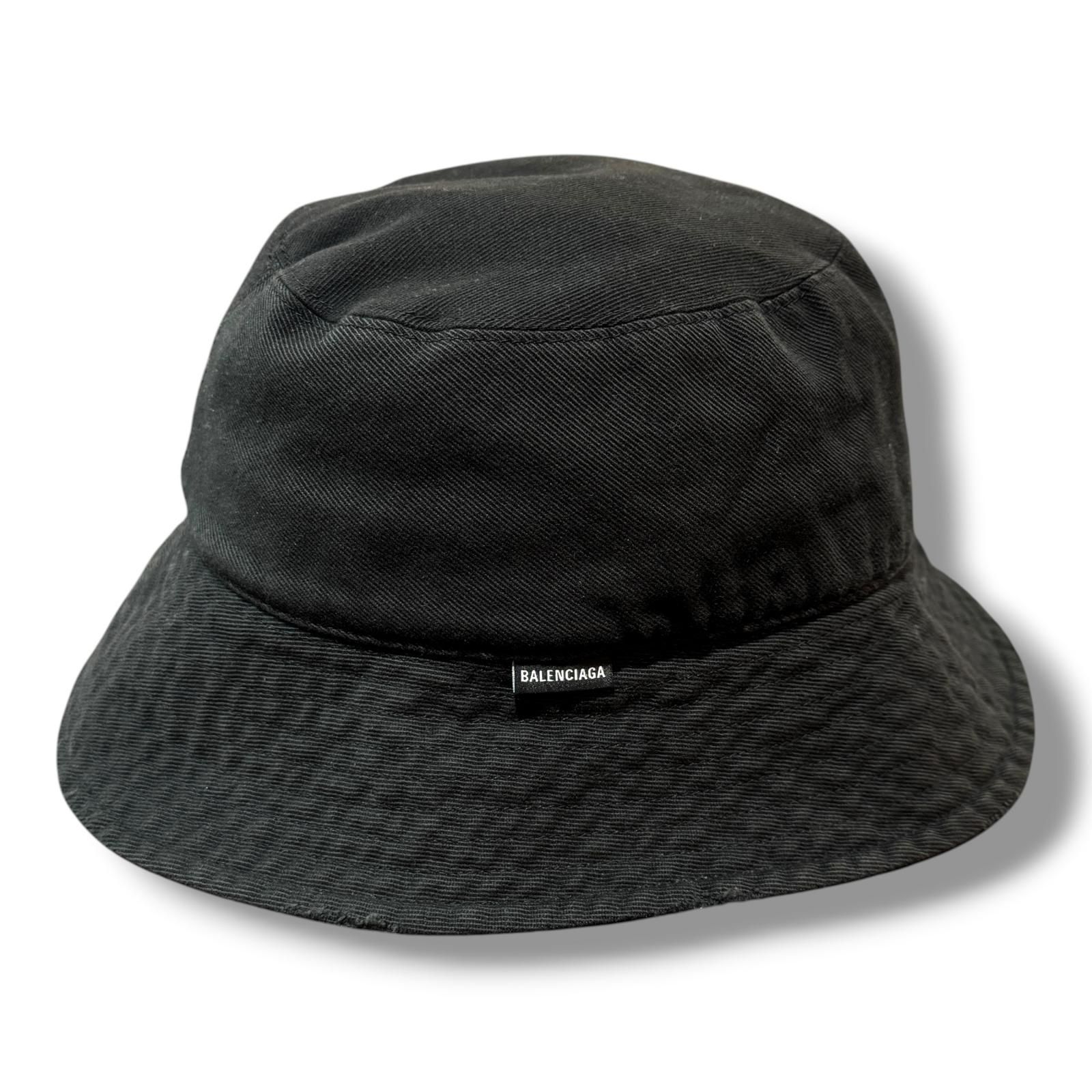 ◇バレンシアガ◇コットン/ハット/719120/ブランド/帽子 BALENCIAGA ダメージ ロゴ バケットハット ハット バレンシアガ 719120