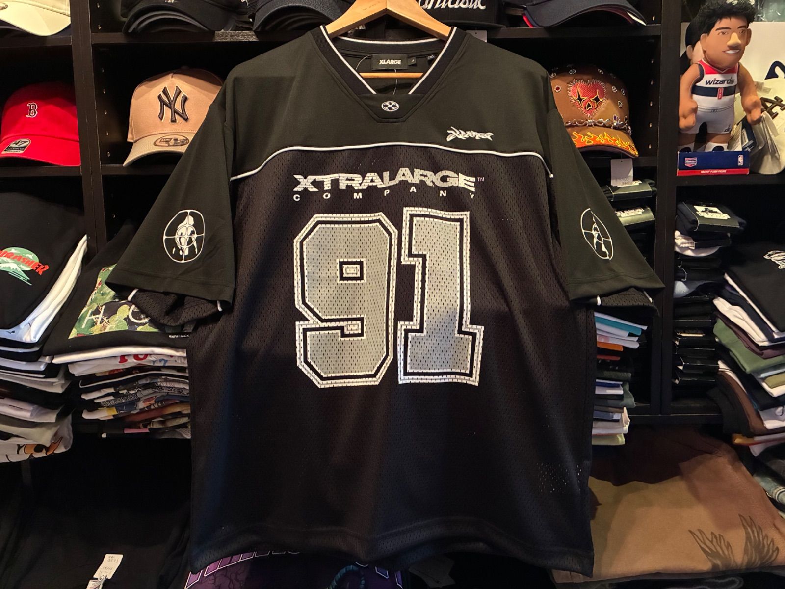 XLARGE XTRA FOOTBALL JERSEY BLACK Lサイズ ¥8800 + 送料¥550