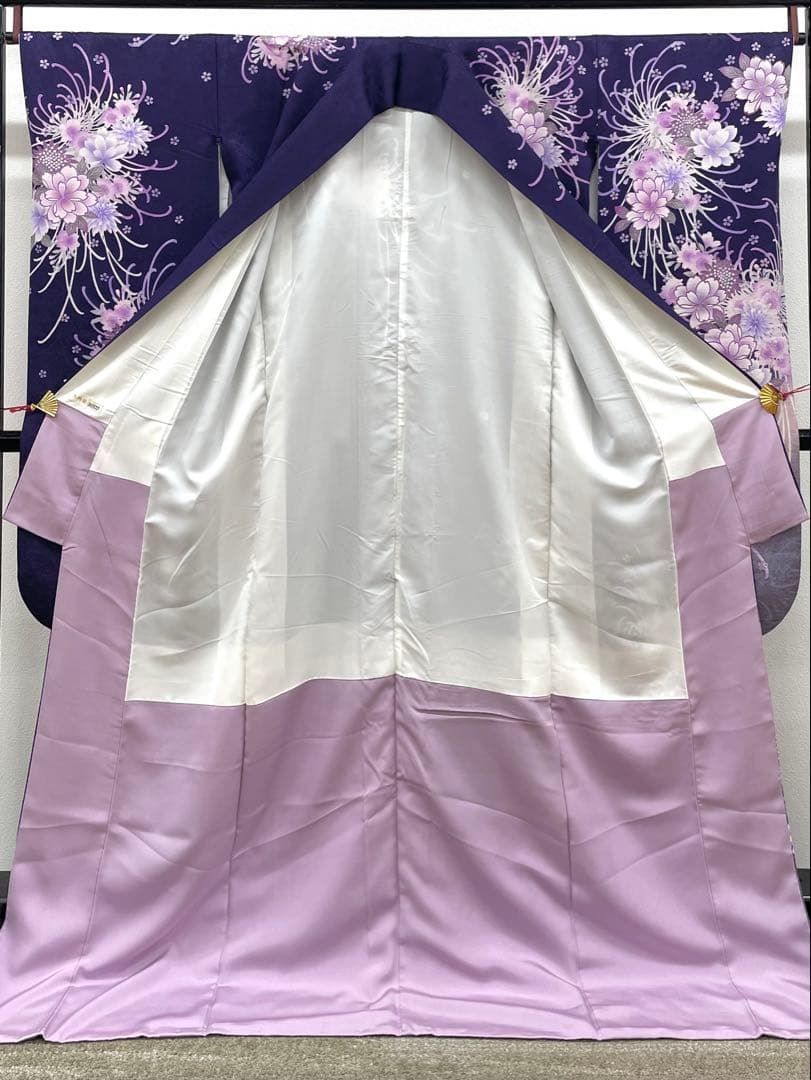 振袖 ラメ刺繍 金彩 紋意匠 身丈175cm トールサイズ MO3839 - メルカリ