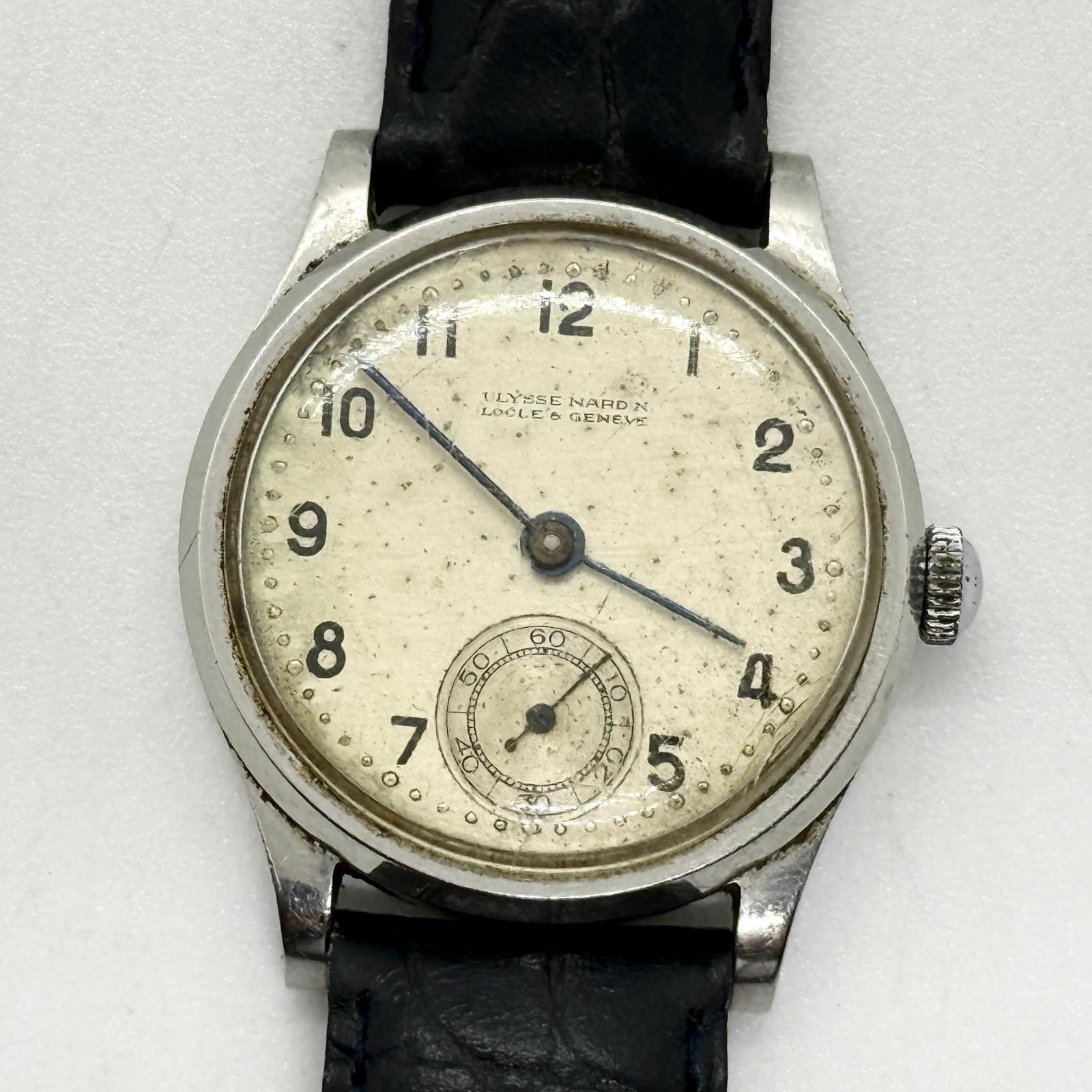 Ulysse Nardin ユリス・ナルダン スモールセコンド シルバー 手巻き ユニセックス 腕時計 稼働品
