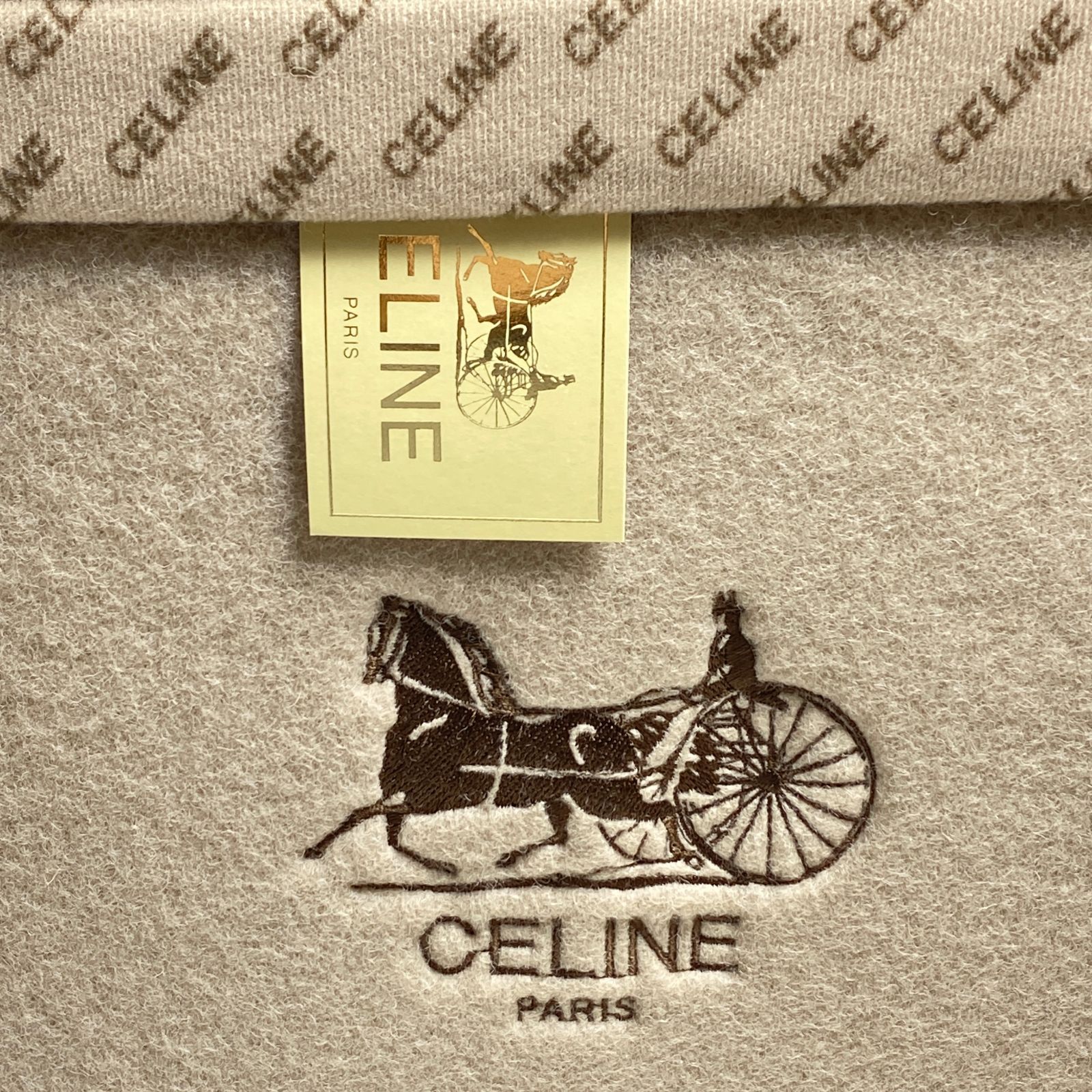 CELINE セリーヌ 純毛毛布 西川産業 ウール100パーセント ニュー