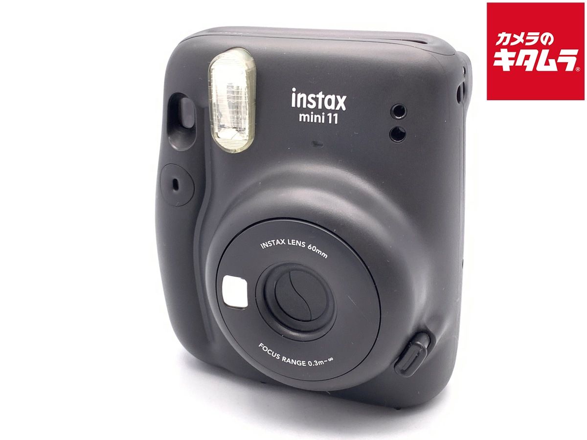 【中古】 【並品】 フジフイルム インスタントカメラ instax mini 11 「チェキ」チャコールグレー