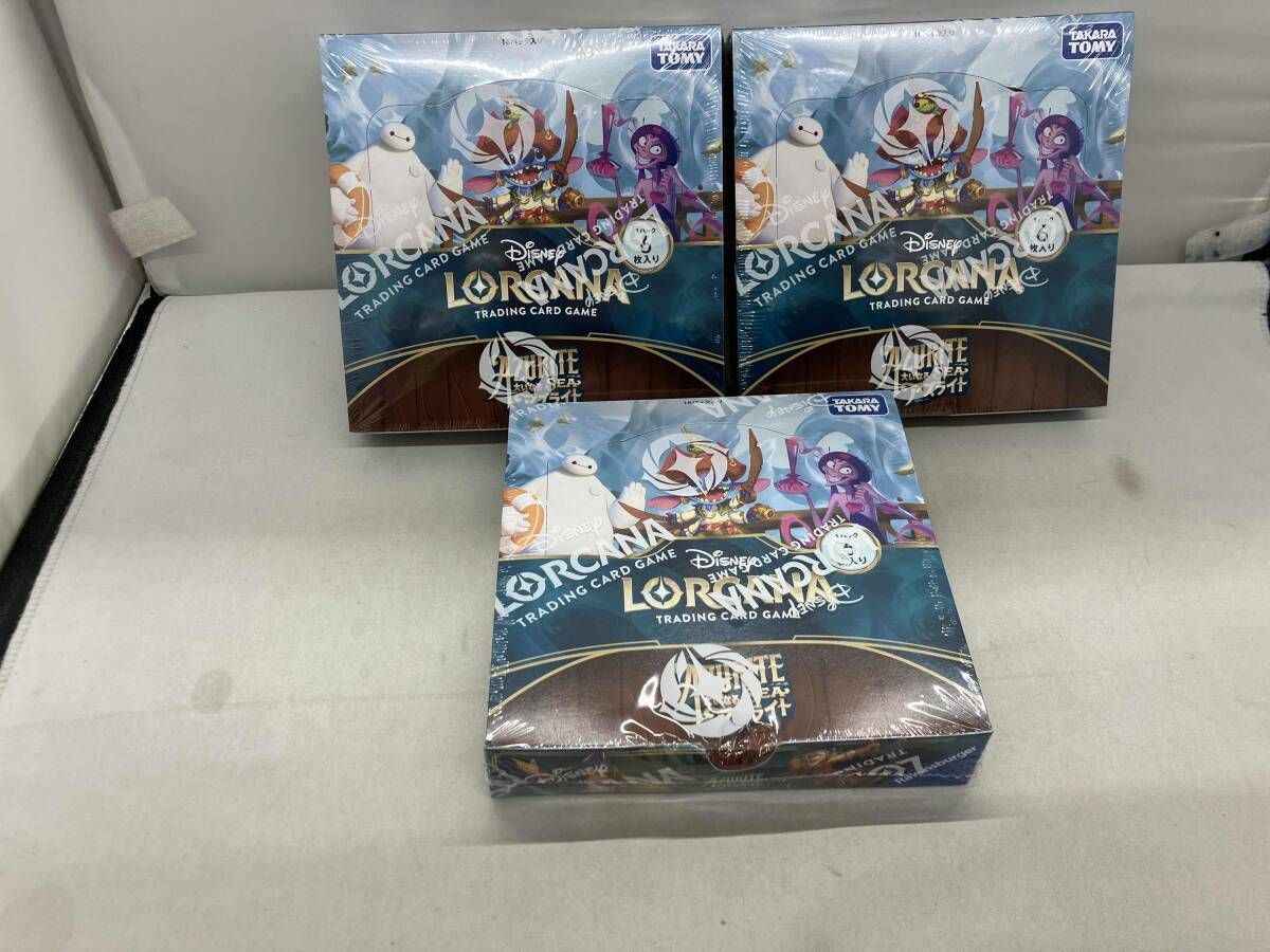 ディズニー・ロルカナ・TCGブースターパック大いなるアズライト3箱セット