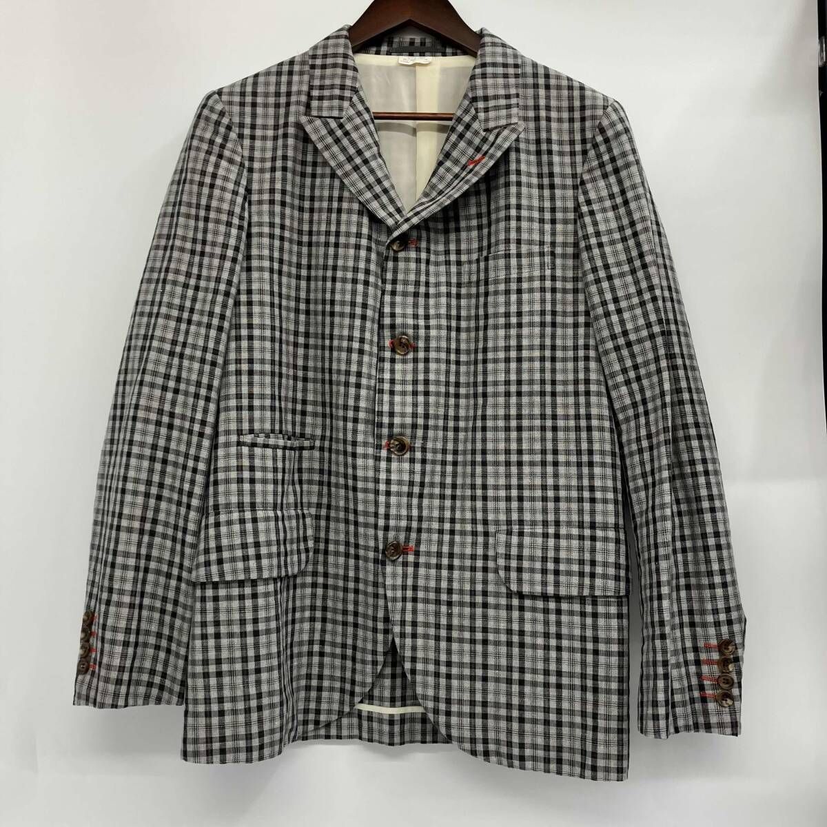 COMME des GARCONS HOMME DEUX/コムデギャルソンオム ドゥ／テーラードジャケット/19ss／チェック柄／DC-J057／サイズＳ／秋冬