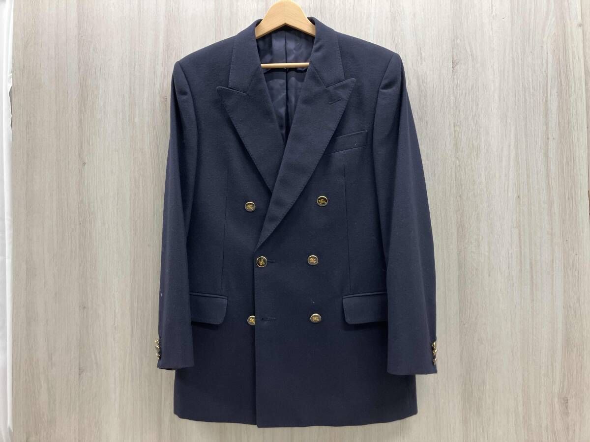 Burberrys バーバリー テーラードジャケット ダブルブレスト パワーショルダー ネイビー