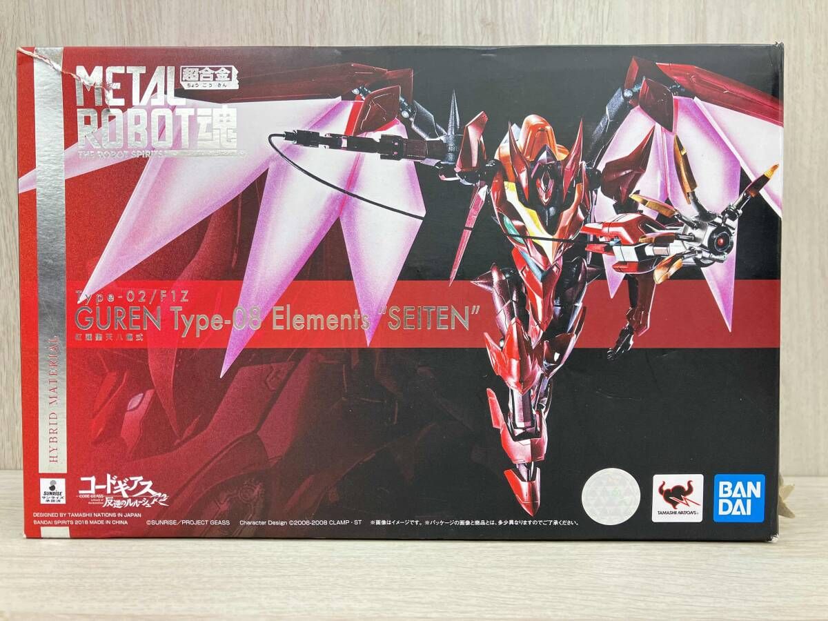 パーツ確認済 METAL ROBOT魂 <SIDE KMF> 紅蓮聖天八極式 コｰドギアス 反逆のルルｰシュ (箱痛みあり)