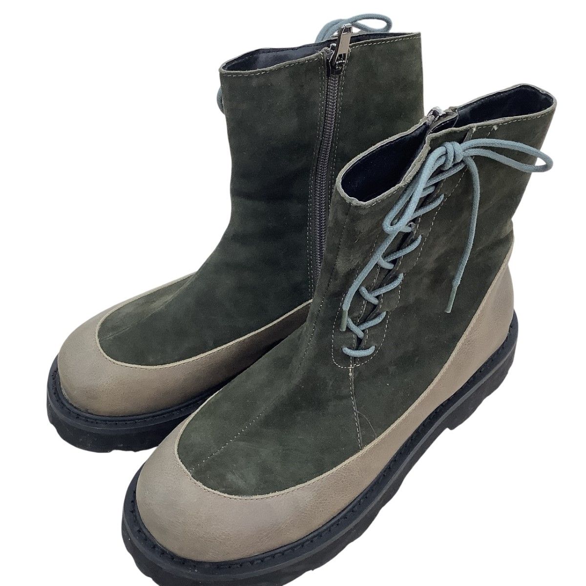 jiu 慈雨 レディース ブーツ SIZE 24.5cm オリーブ