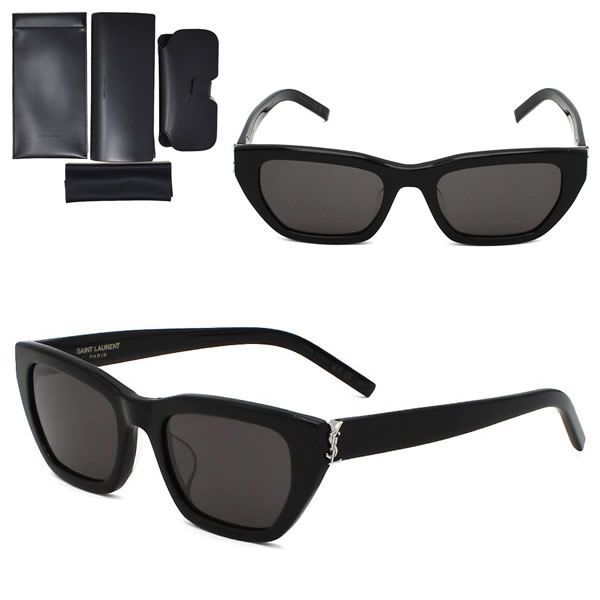 サンローラン サングラス SAINT LAURENT SL M127F-001 サングラス SLM127F-001 ブラック アジアンフィット メンズ レディース ユニセックス