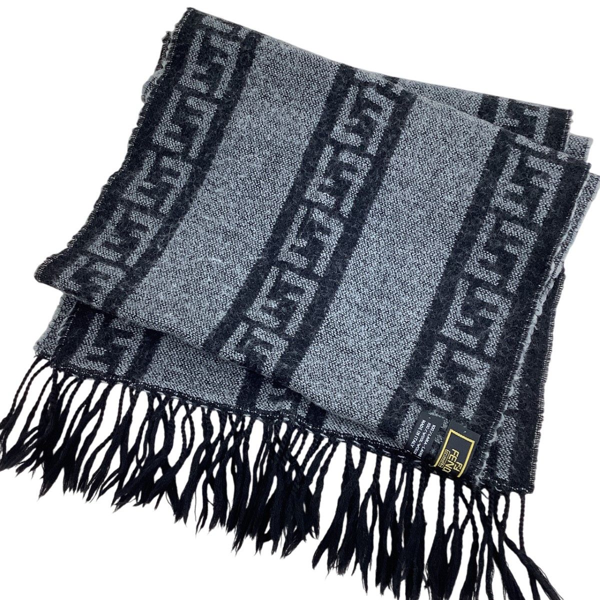 FENDI フェンディ マフラー グレー
