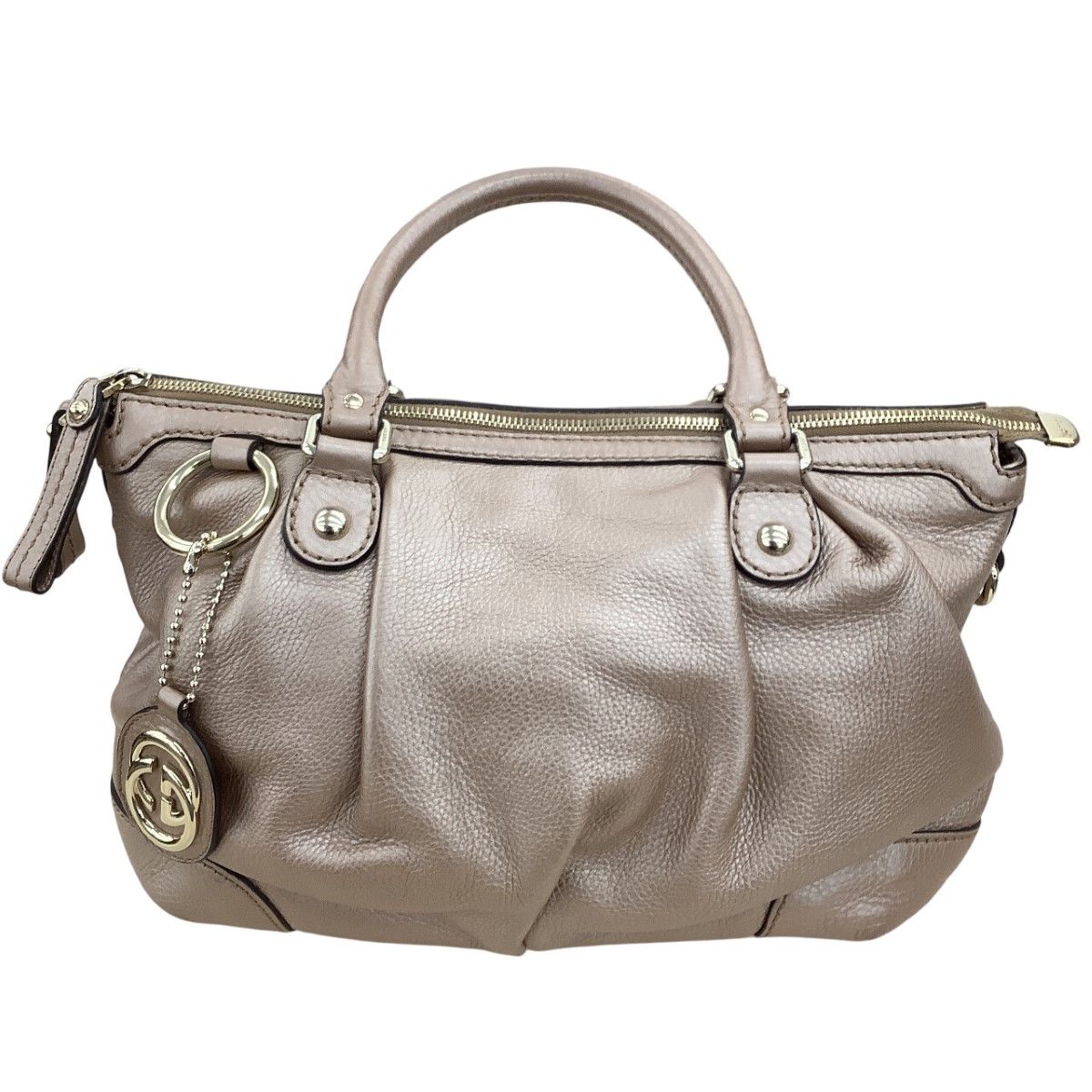 GUCCI グッチ ディアマンテ スーキー ハンドバッグ シャンパンゴールド 31,460円