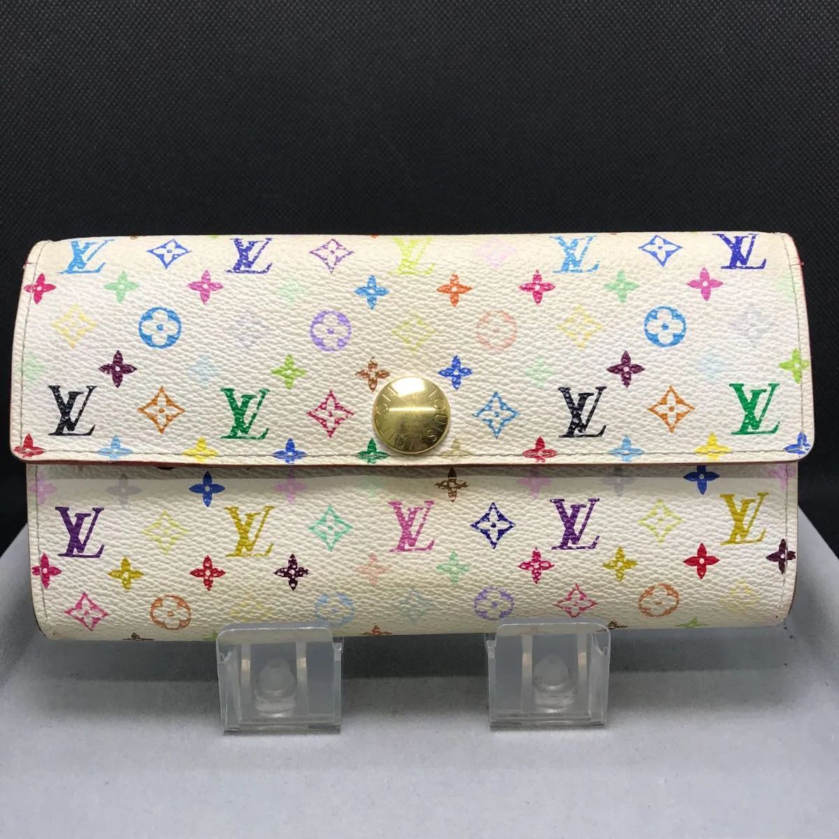 LOUIS VUITTON　ルイヴィトン　長財布　マルチカラー　アイボリー系　971