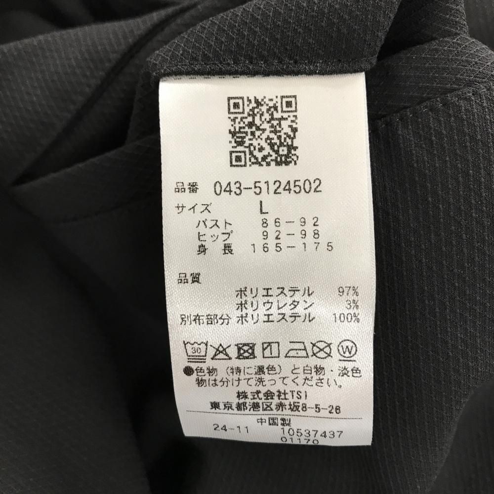 新品】セントアンドリュース 半袖ポロワンピース 黒 袖フリル