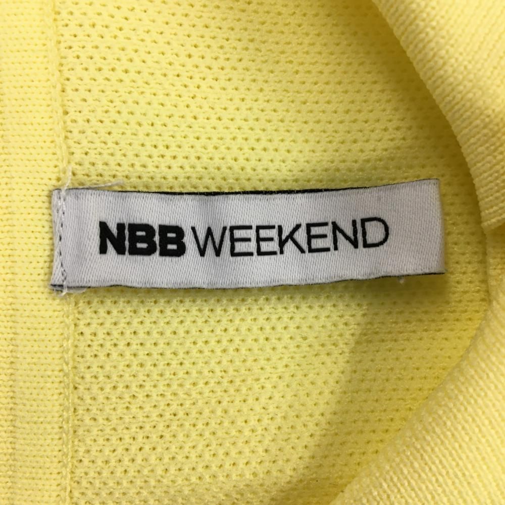 新品　NBB WEEKEND ゴルフワンピース　エヌビービーウィークエンド 美品】エヌビービーウィークエンド ノースリーブワンピース イエロー