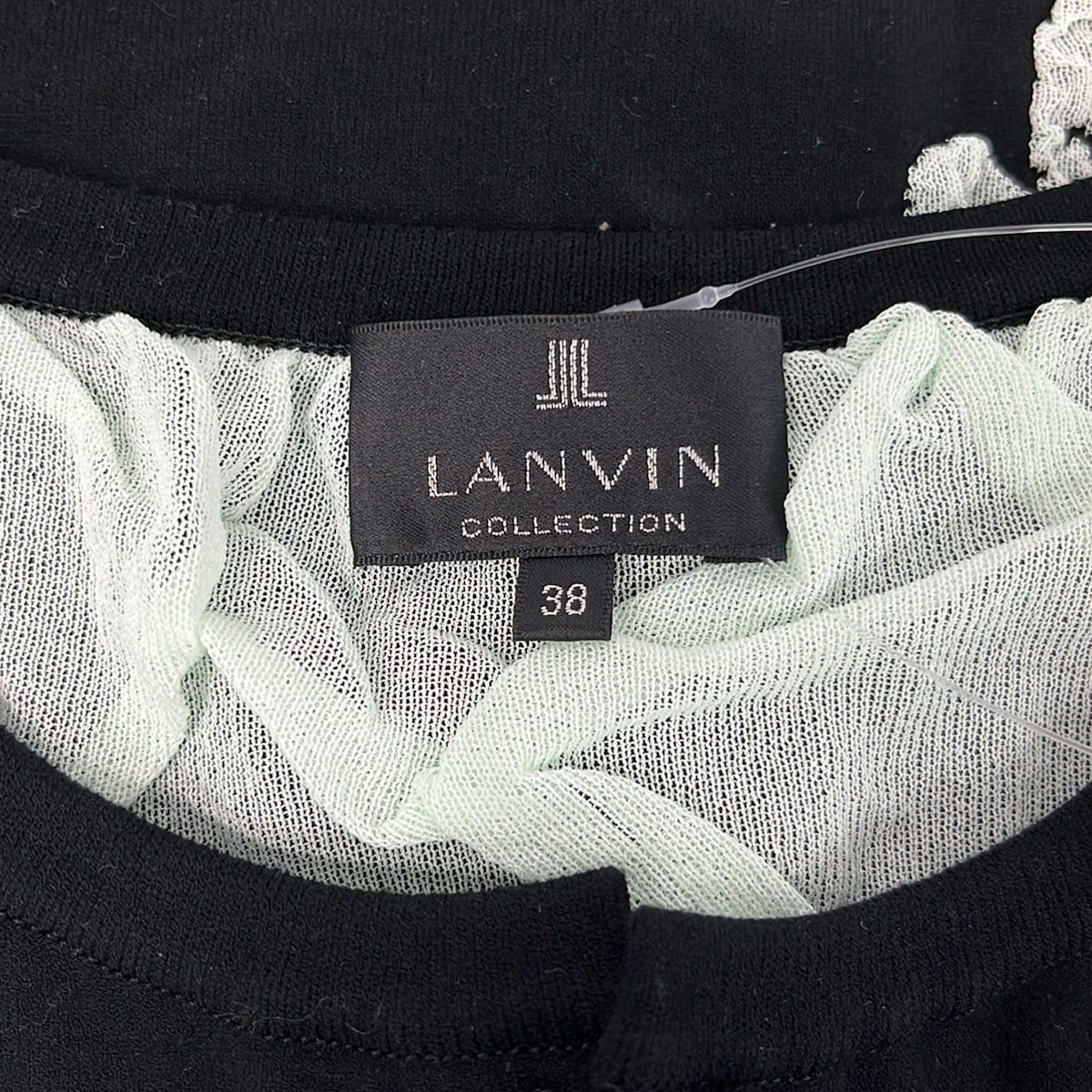 LANVINコレクション ボレロカーディガン38 黒 ランバンコレクション