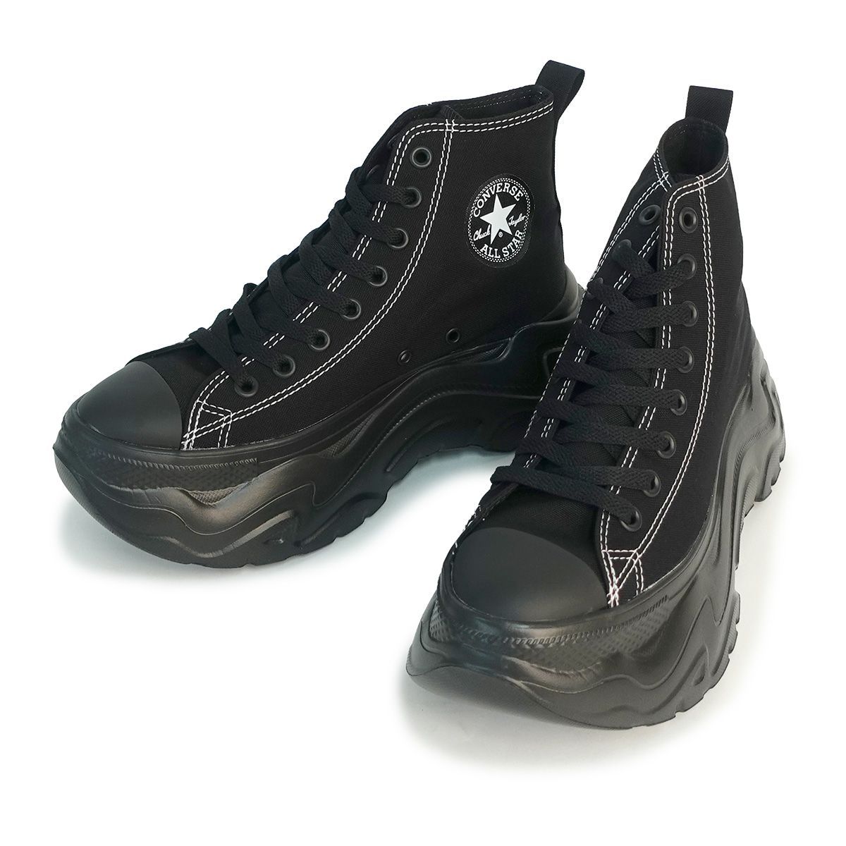 新品 コンバース CONVERSE スニーカー 厚底 軽量 メンズ レディース オールスター シティハイク ハイ ブラック/ブラック 黒 ALL STAR CITYHIKE HI