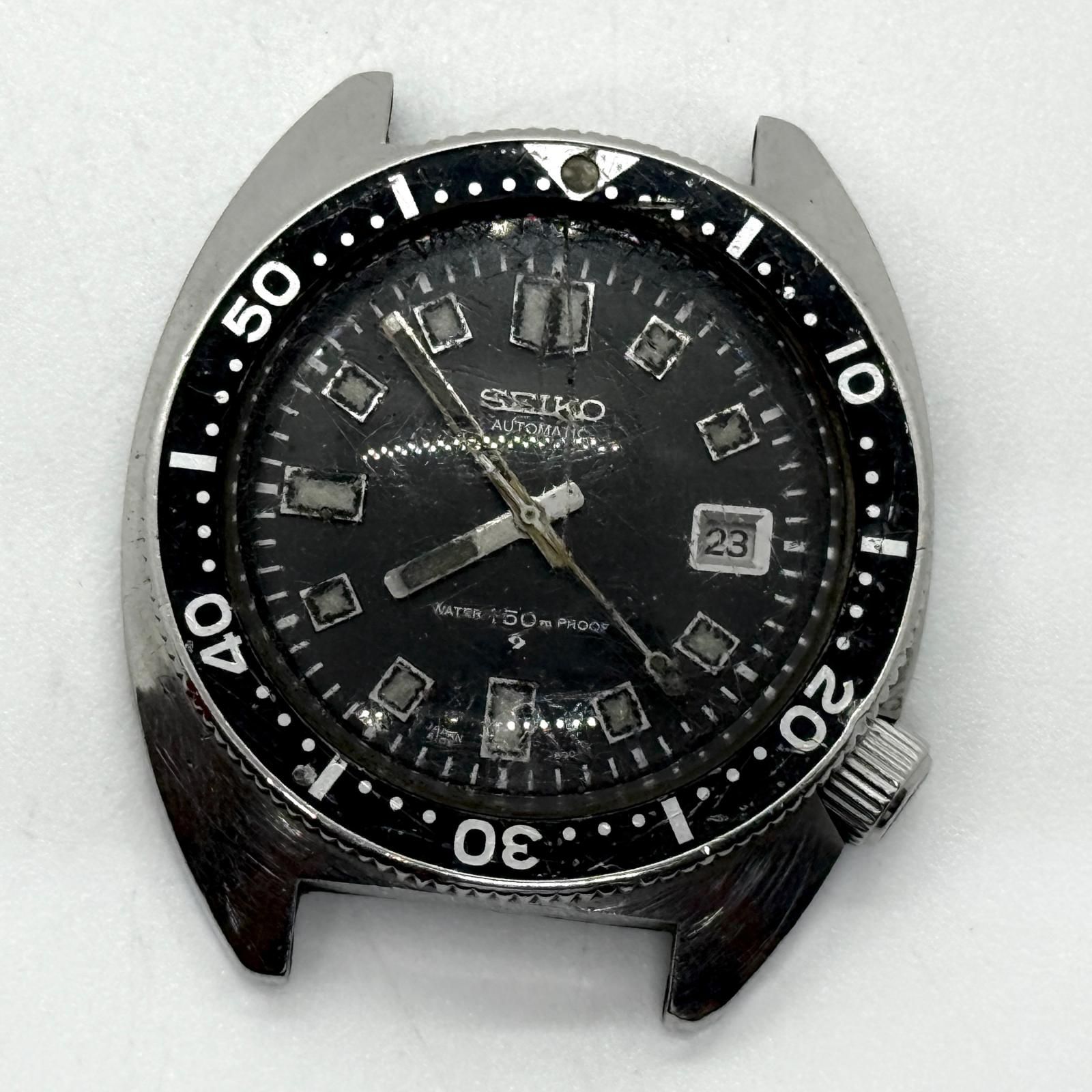 SEIKO セイコー セカンドダイバー 6105-8000 ブラック AT メンズ 腕時計 稼働品 77,055円