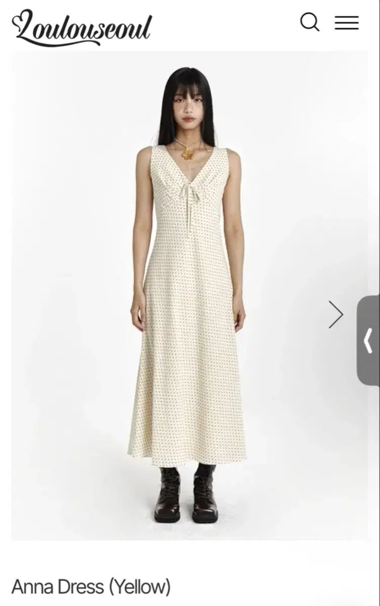 ルルソウル Loulouseoul Anna Dress (Yellow)