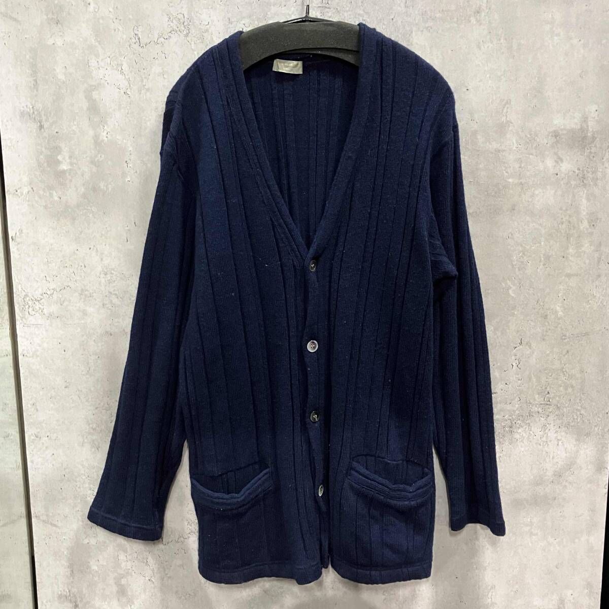 90s COMME DES GARÇONS HOMME ナイロン混ウールカーディガン 田中オム コムデギャルソンオム 18,192円