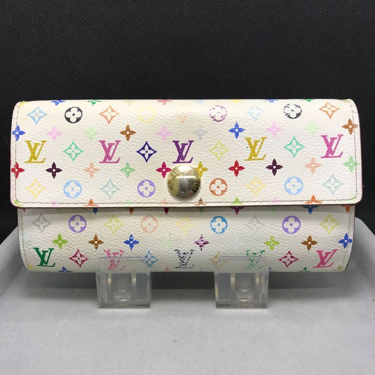 LOUIS VUITTON　ルイヴィトン　長財布　マルチカラー　アイボリー系　905