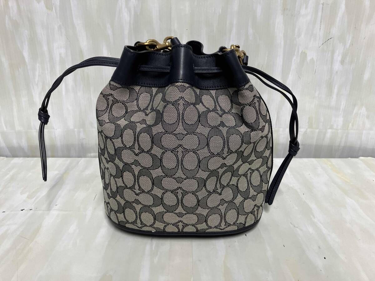COACH コーチ ハンドバッグ シグネチャー N2 E2 117-C3853 グレー×ネイビー