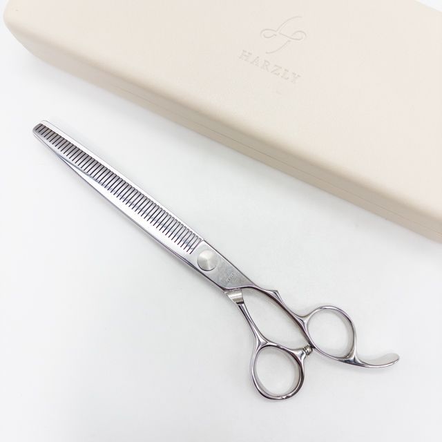【ハーズリーHARZLY】SC04P-S75 VG10マジックセニング トリミングシザー オフセット 右利き トリマー ペット 7.5インチ 中古 sc3339