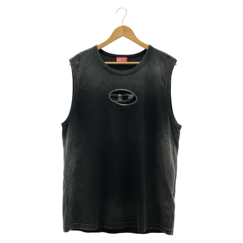 中古】DIESEL T-BRICOタンクトップ XXL ブラック ディーゼル[10