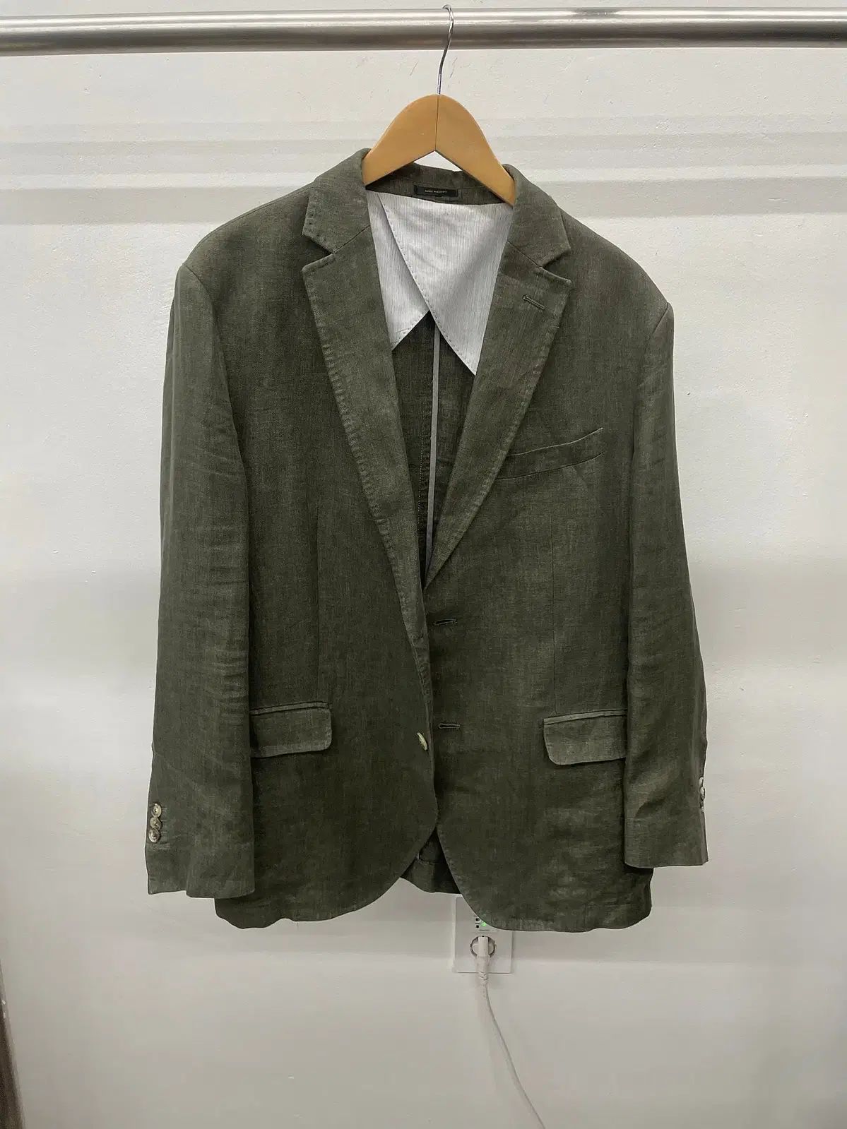 105 110)マッシモ ドゥッティ リネン100% ジャケット