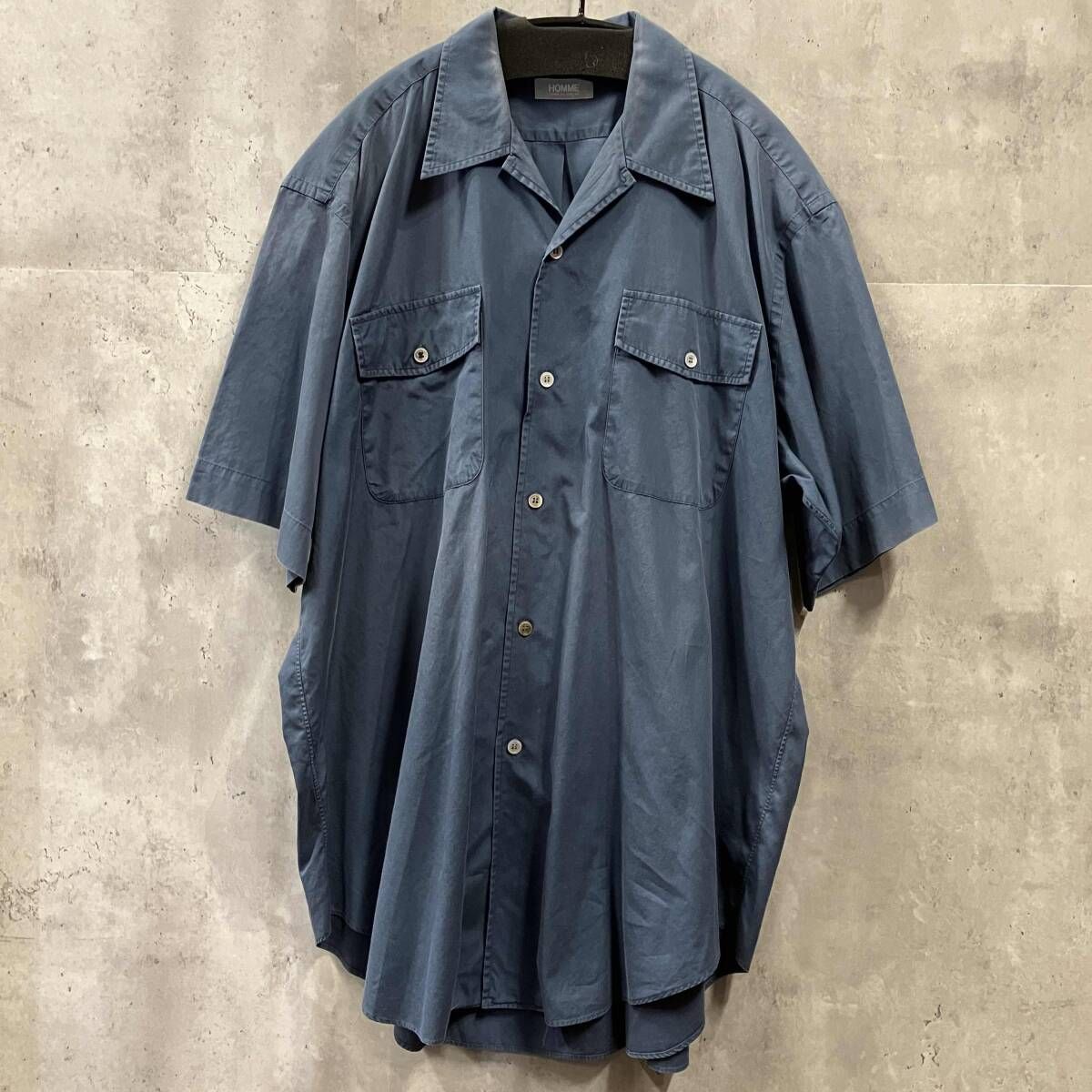 COMME des GARÇONS HOMME 開襟半袖シャツ 90s archive COMME DES GARÇONS HOMME 開襟半袖シャツ