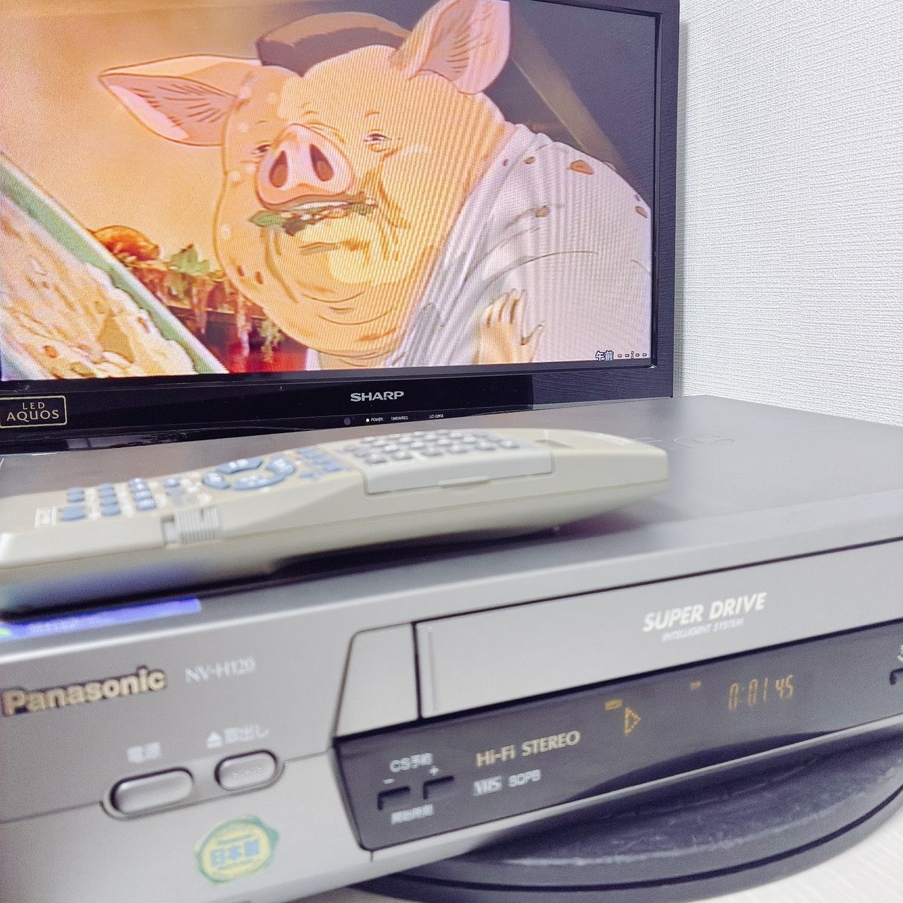 整備品】VHSビデオデッキ Panasonic パナソニック NV-H120 再生OK 動作