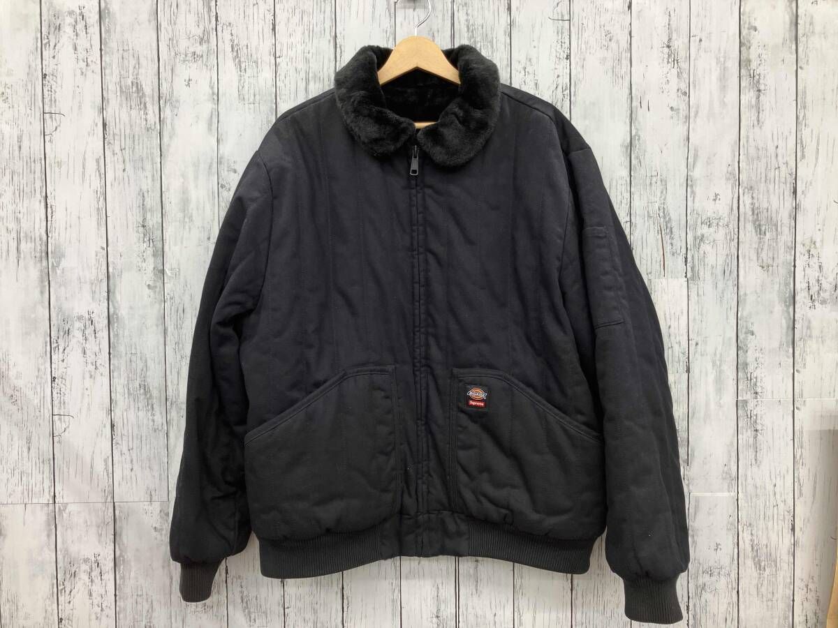 supreme Dickies シュプリーム ディッキーズコラボ Reversible Quil ted Fur Work Jacket リバーシブル ジャケット メンズ サイズL