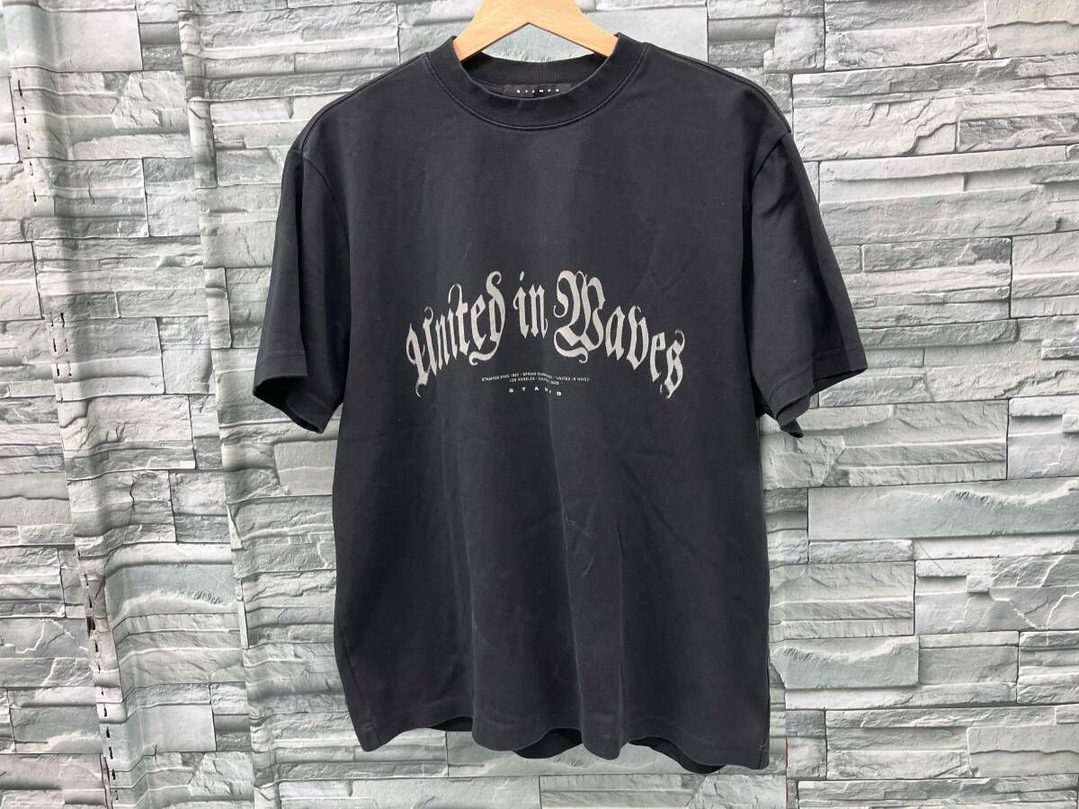 STAMPD/半袖Tシャツ/NITED IN WAVES RELAXED TEE 3861TE BLK/Mサイズ/夏
