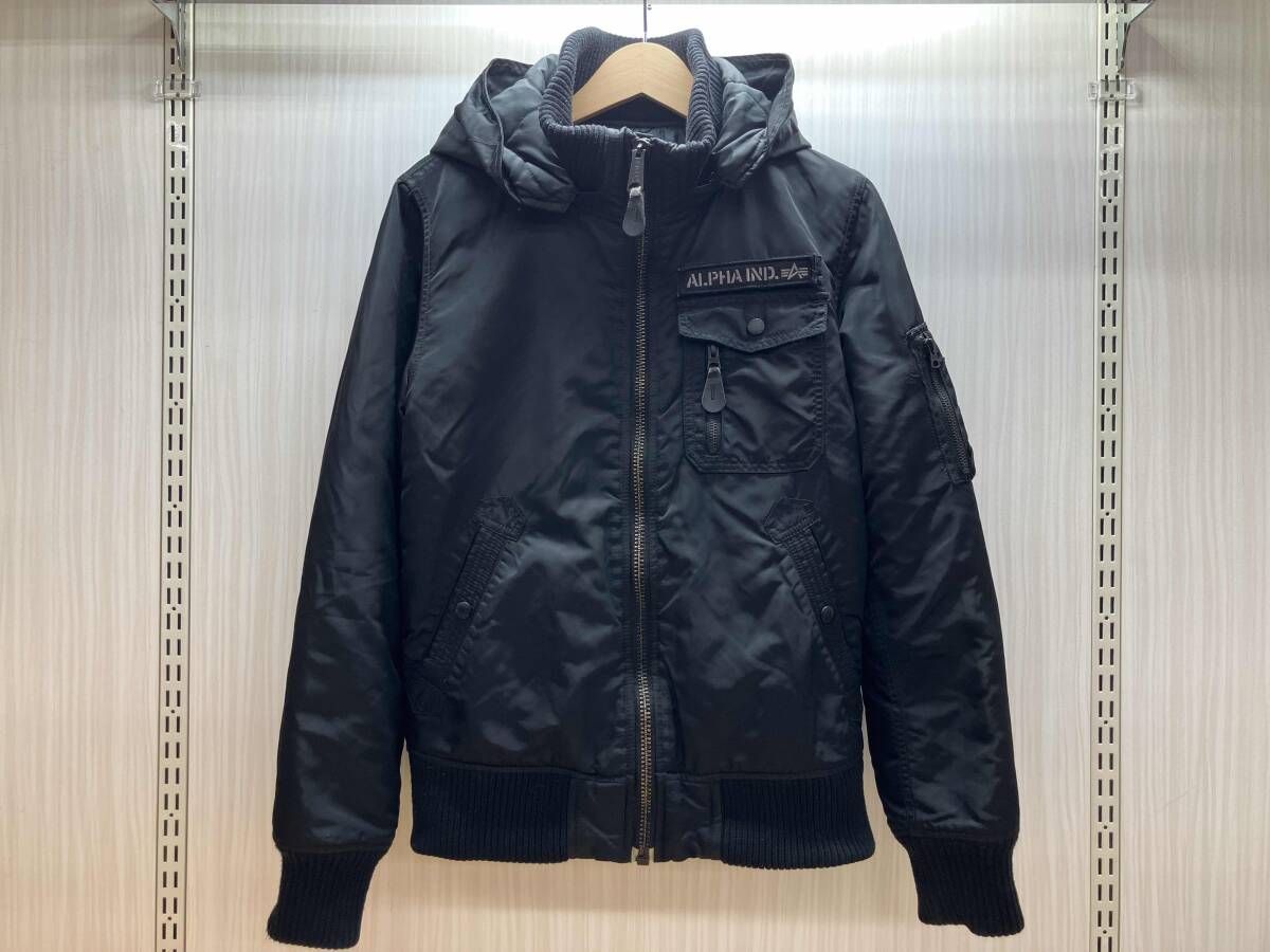 ALPHA INDUSTRIES アルファインダストリーズ フライトジャケット 21220-001 M ブラック